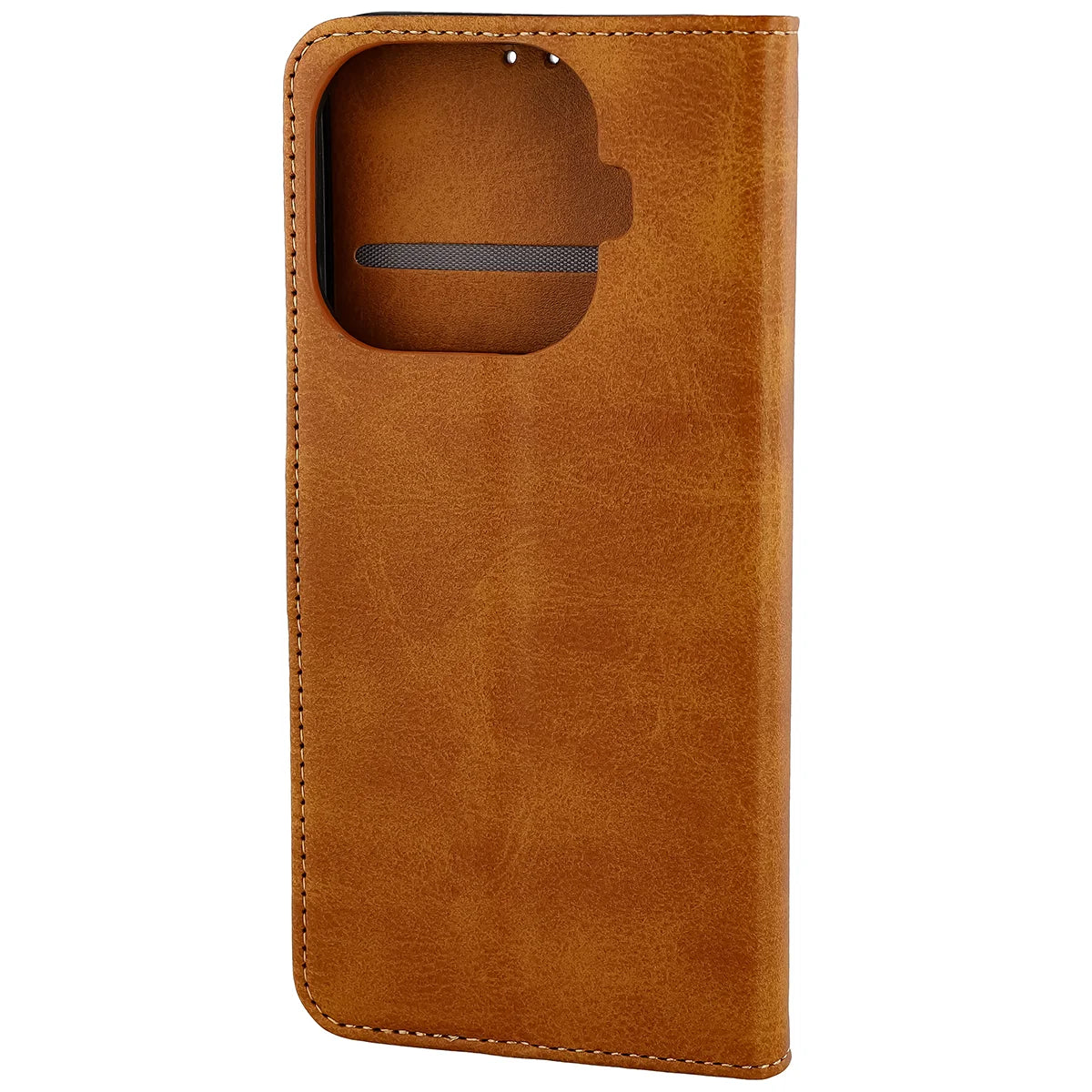 Handyhülle mit Klappe für Xiaomi 17T, Bizon Case Pocket, Braun