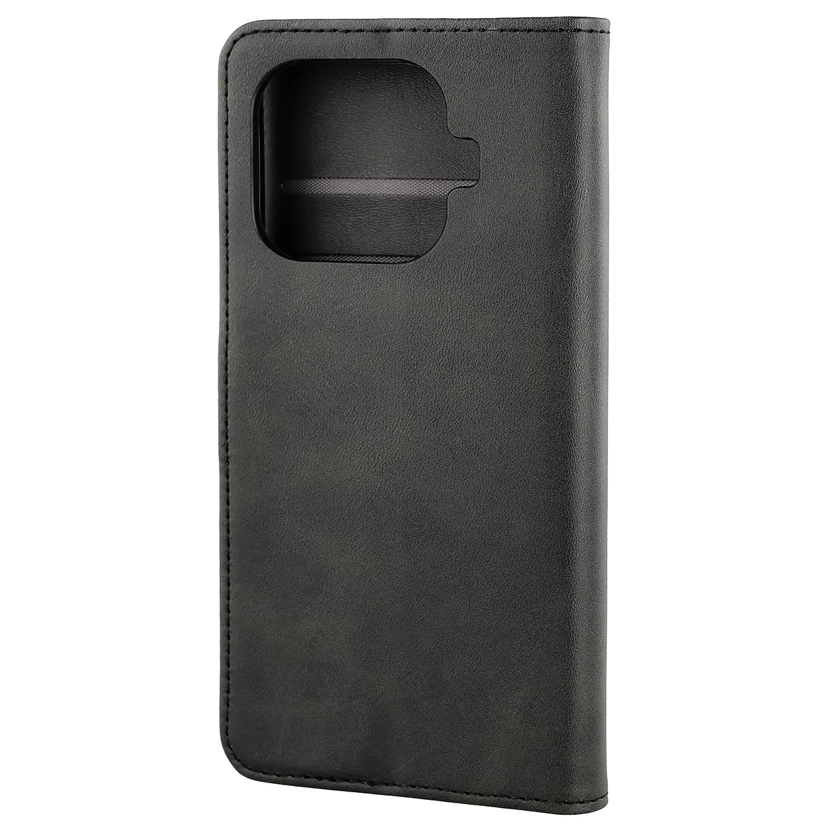 Handyhülle mit Klappe für Xiaomi 17T Pro, Bizon Case Pocket, Schwarz