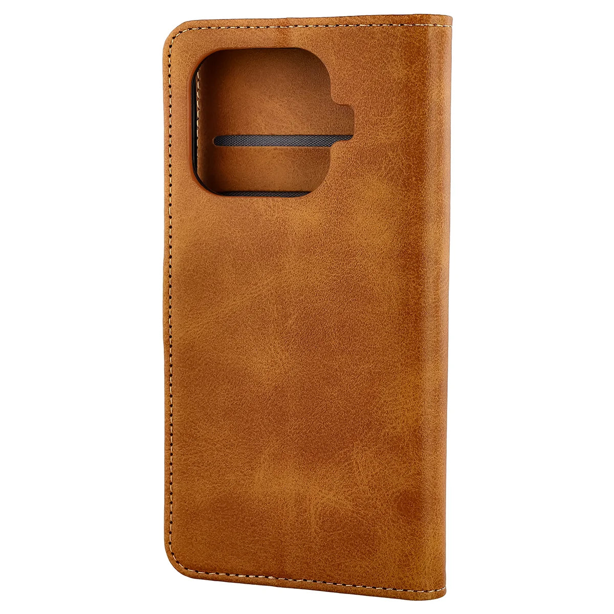 Handyhülle mit Klappe für Xiaomi 17T Pro, Bizon Case Pocket, Braun