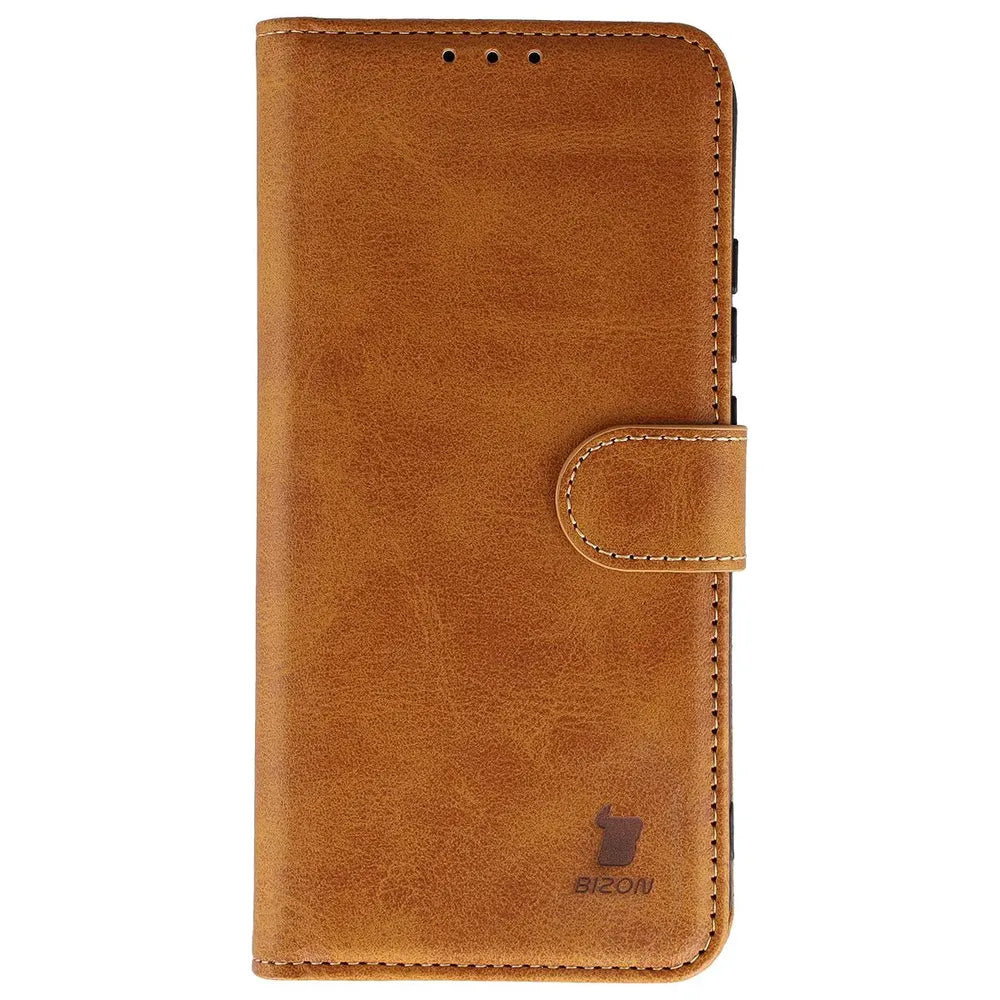 Handyhülle mit Klappe für Xiaomi POCO F9 Pro, Bizon Case Pocket, Braun (2/6)