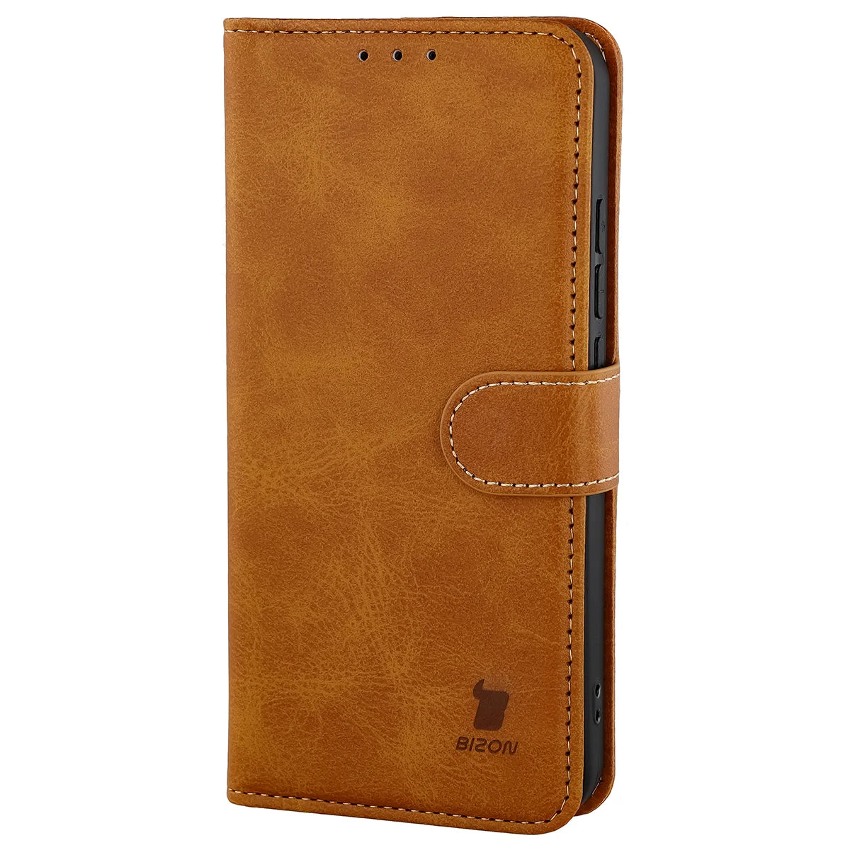 Handyhülle mit Klappe für Xiaomi POCO X8 Pro, Bizon Case Pocket, Braun