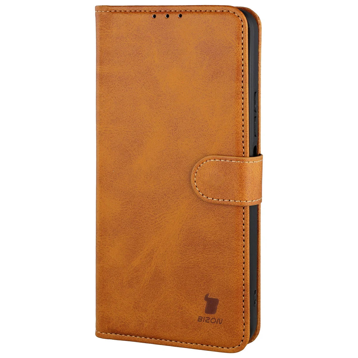 Handyhülle mit Klappe für Xiaomi Redmi 15 4G / 5G, Bizon Case Pocket, Braun