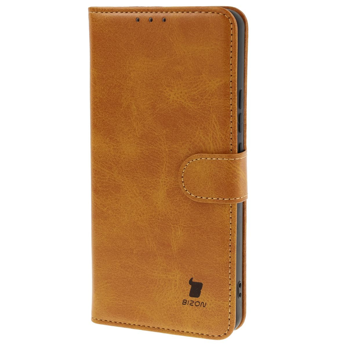 Handyhülle mit Klappe für Xiaomi Redmi Note 14 5G / Poco M7 Pro 5G, Bizon Case Pocket, Braun