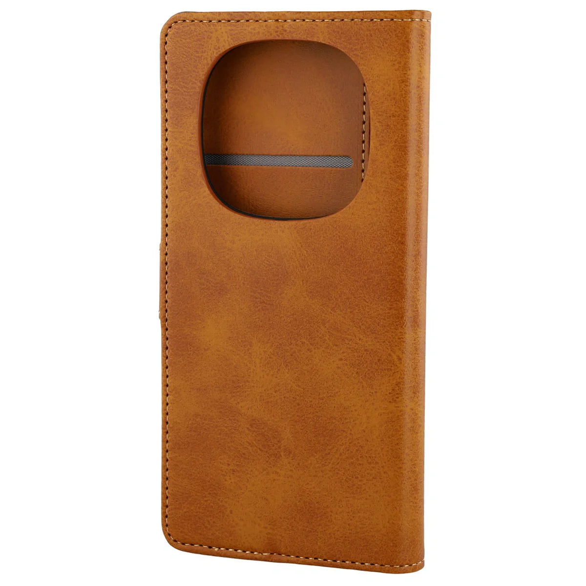 Handyhülle mit Klappe für Xiaomi Redmi Note 15 / POCO M8 5G, Bizon Case Pocket, Braun