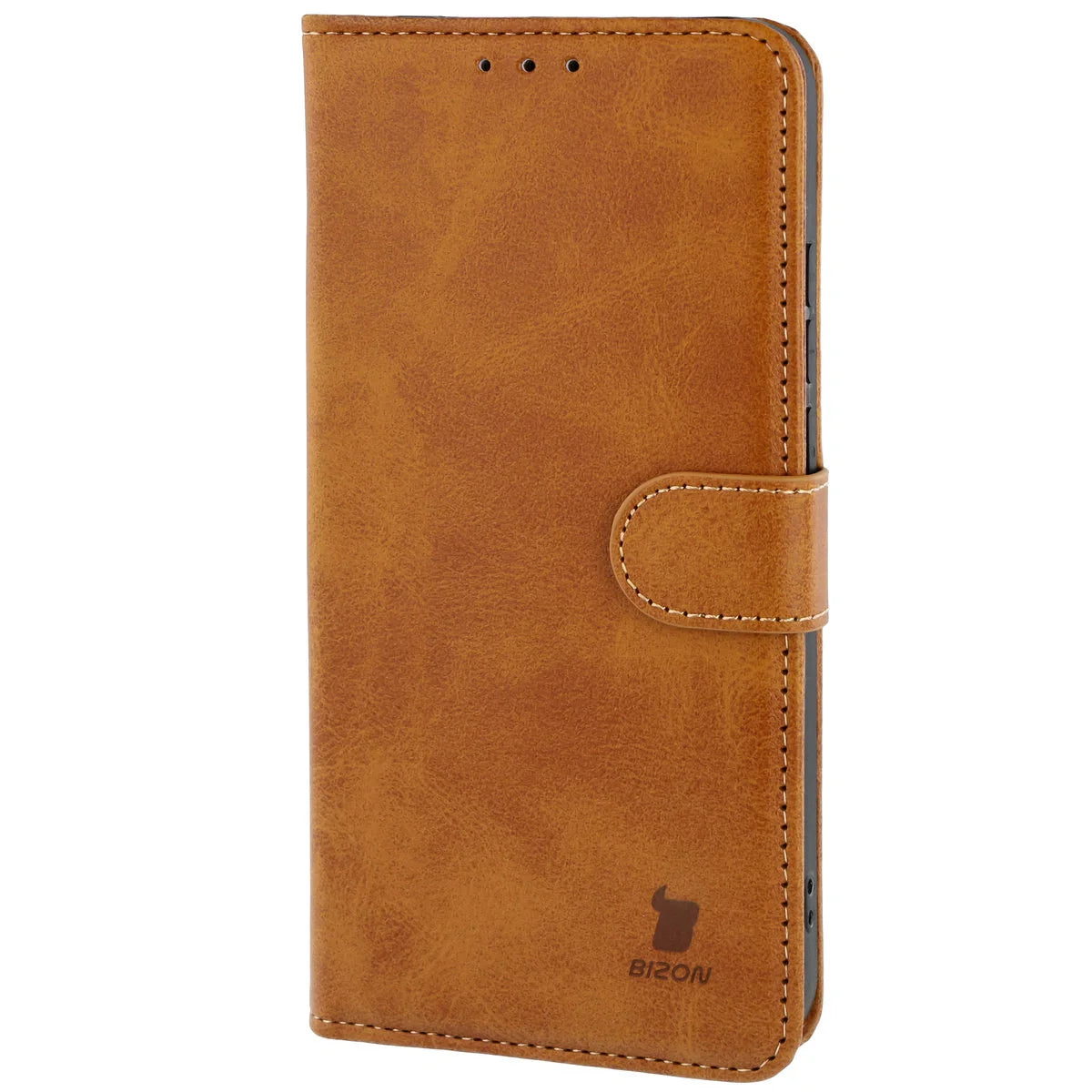 Handyhülle mit Klappe für Xiaomi Redmi Note 15 Pro 5G, Bizon Case Pocket, Braun