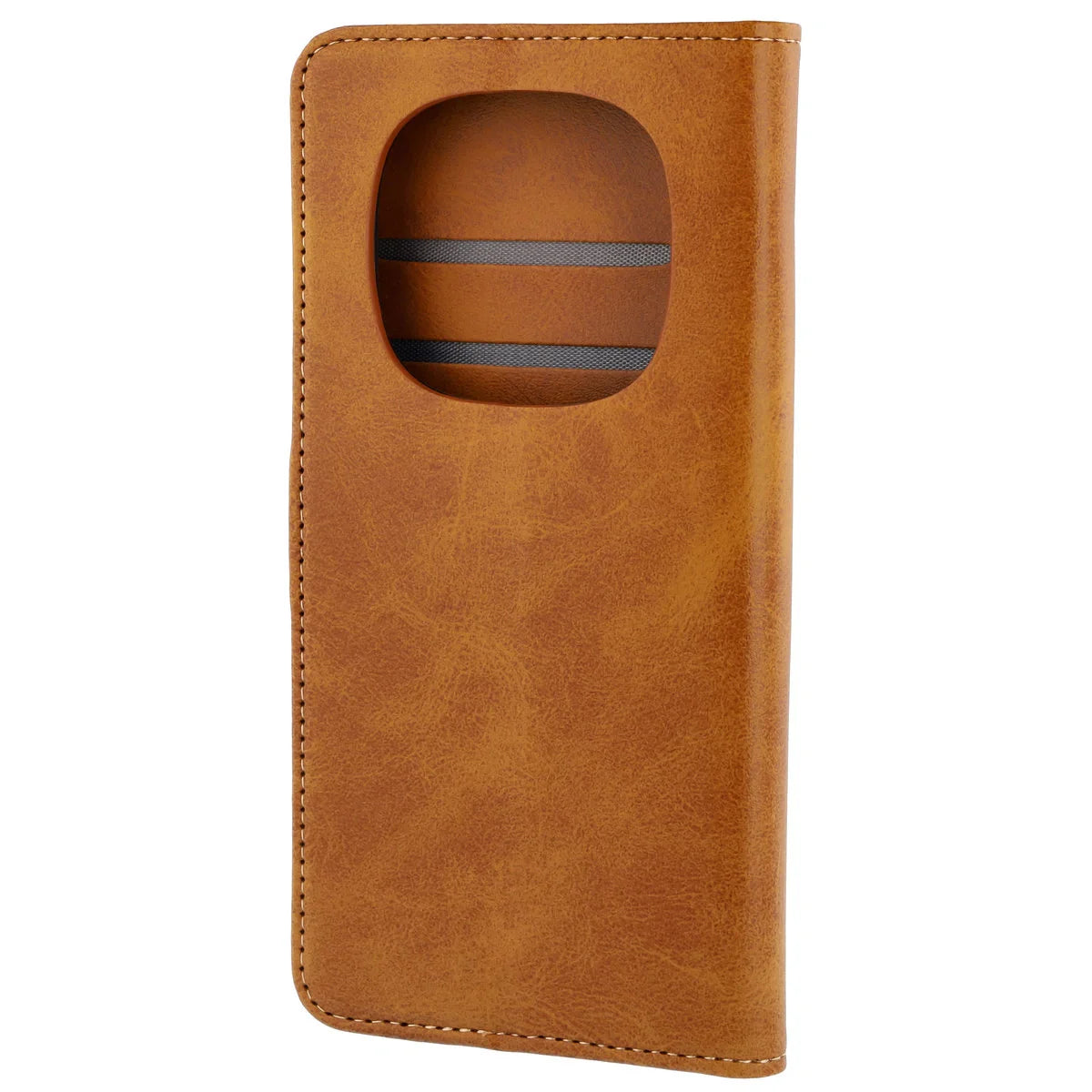 Handyhülle mit Klappe für Xiaomi Redmi Note 15 Pro 5G, Bizon Case Pocket, Braun