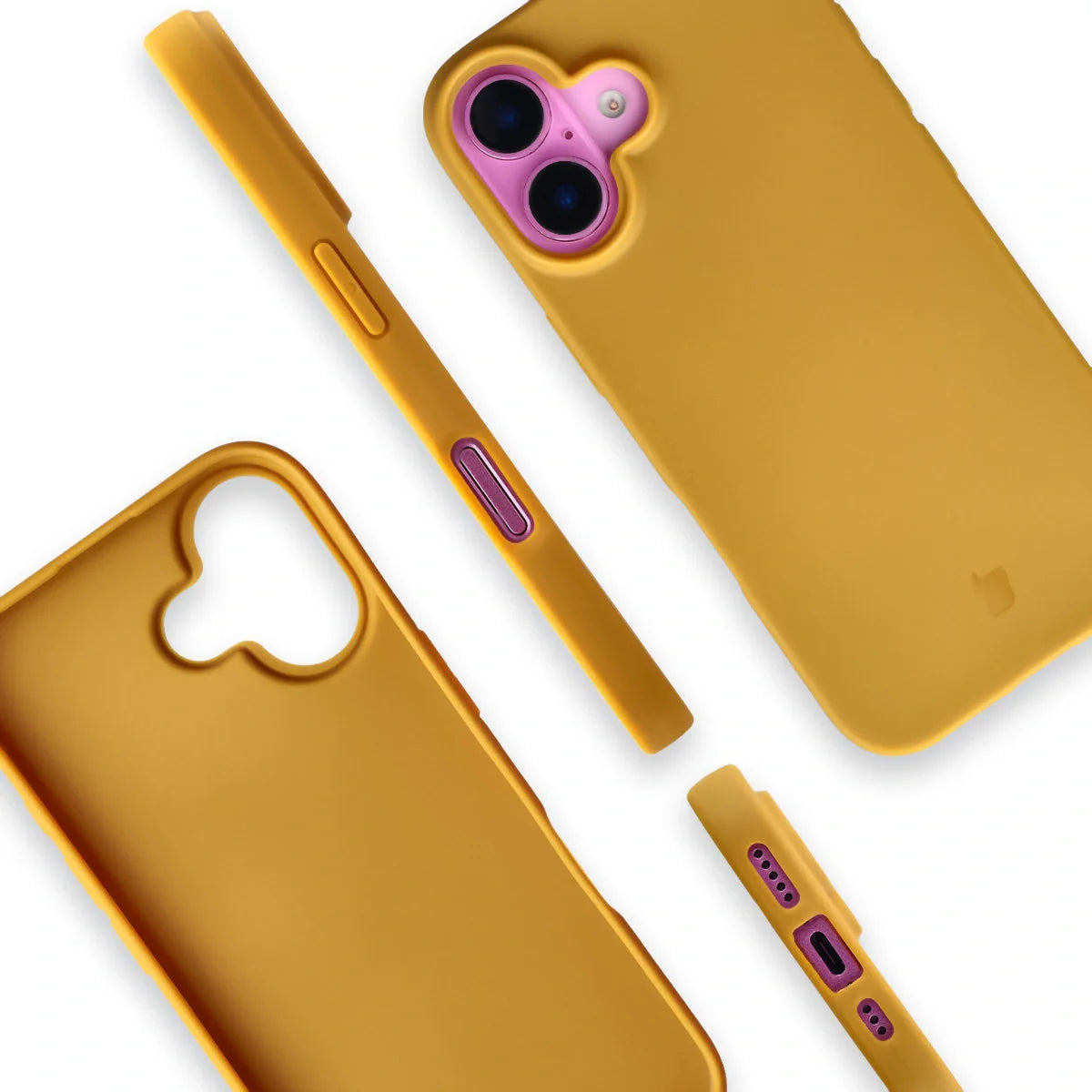 Recycelte Handyhülle Bizon ReLeaf für iPhone 16, Dunkelgelb