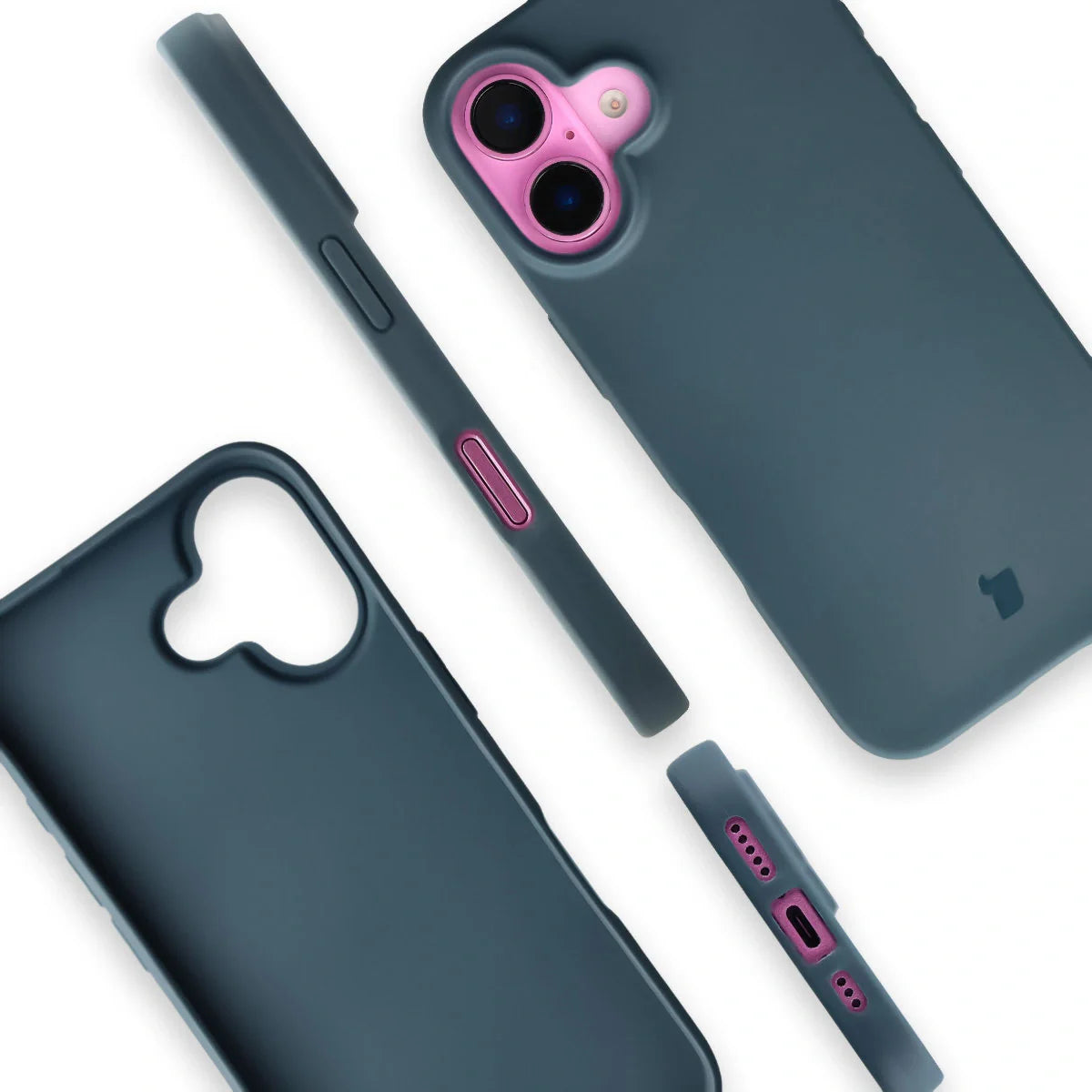 Recycelte Handyhülle Bizon ReLeaf für iPhone 16, Dunkelblau