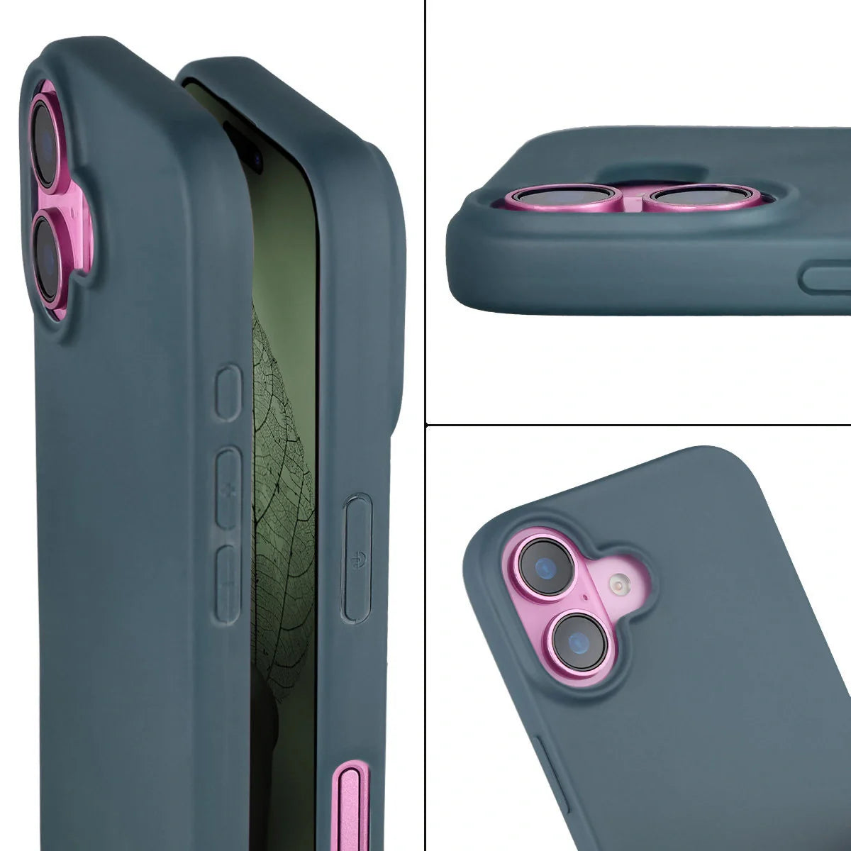 Recycelte Handyhülle Bizon ReLeaf für iPhone 16, Dunkelblau