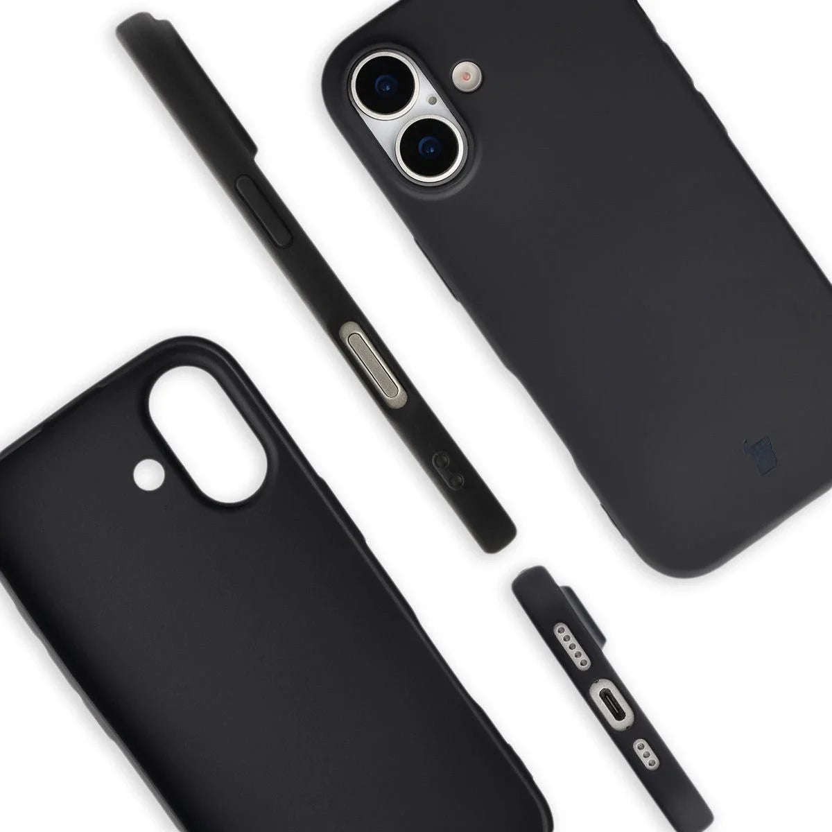 Recycelte Handyhülle Bizon ReLeaf für iPhone 17, Schwarz