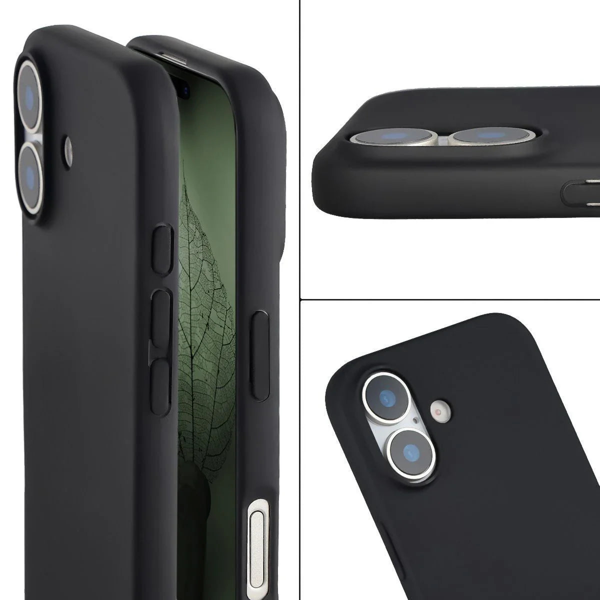 Recycelte Handyhülle Bizon ReLeaf für iPhone 17, Schwarz