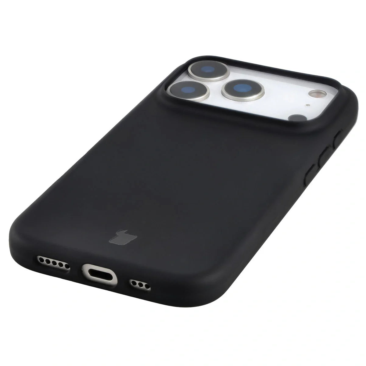 Recycelte Handyhülle Bizon ReLeaf für iPhone 17 Pro, Schwarz