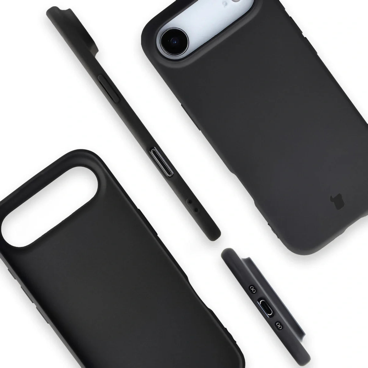 Recycelte Handyhülle Bizon ReLeaf für iPhone Air, Schwarz