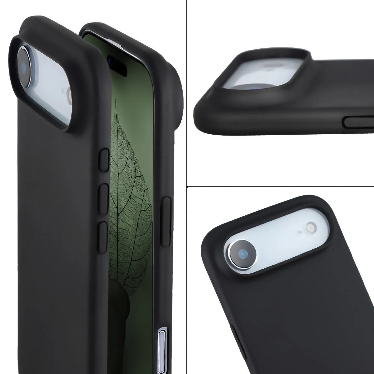 Recycelte Handyhülle Bizon ReLeaf für iPhone Air, Schwarz