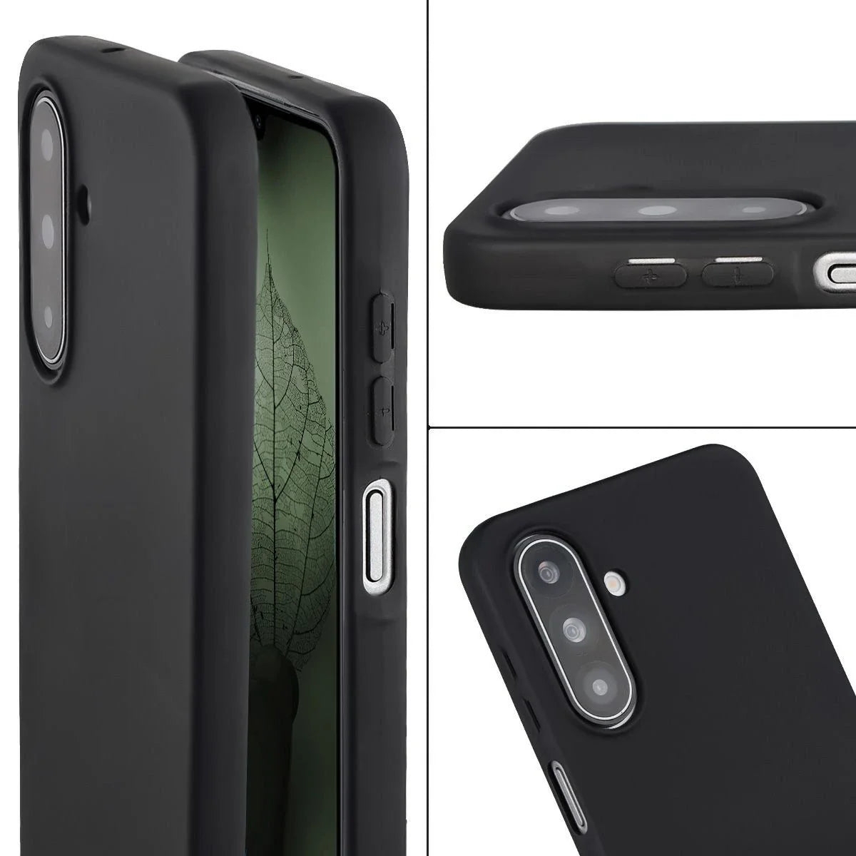 Recycelte Handyhülle Bizon ReLeaf für Galaxy A17 5G, Schwarz