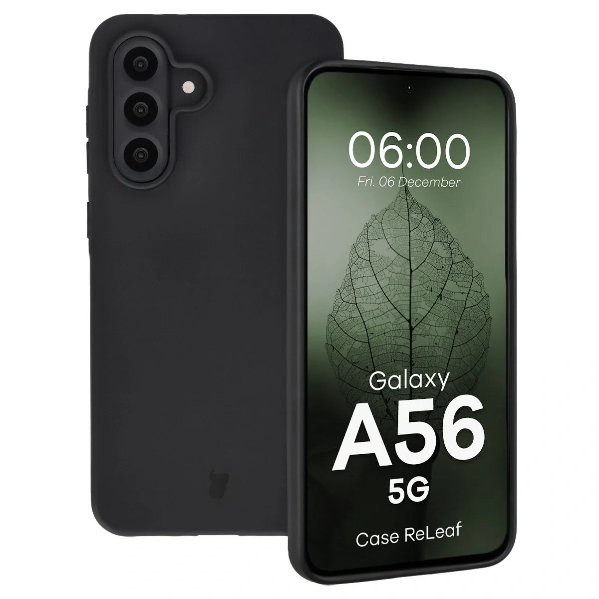 Recycelte Handyhülle Bizon ReLeaf für Galaxy A56 5G, Schwarz