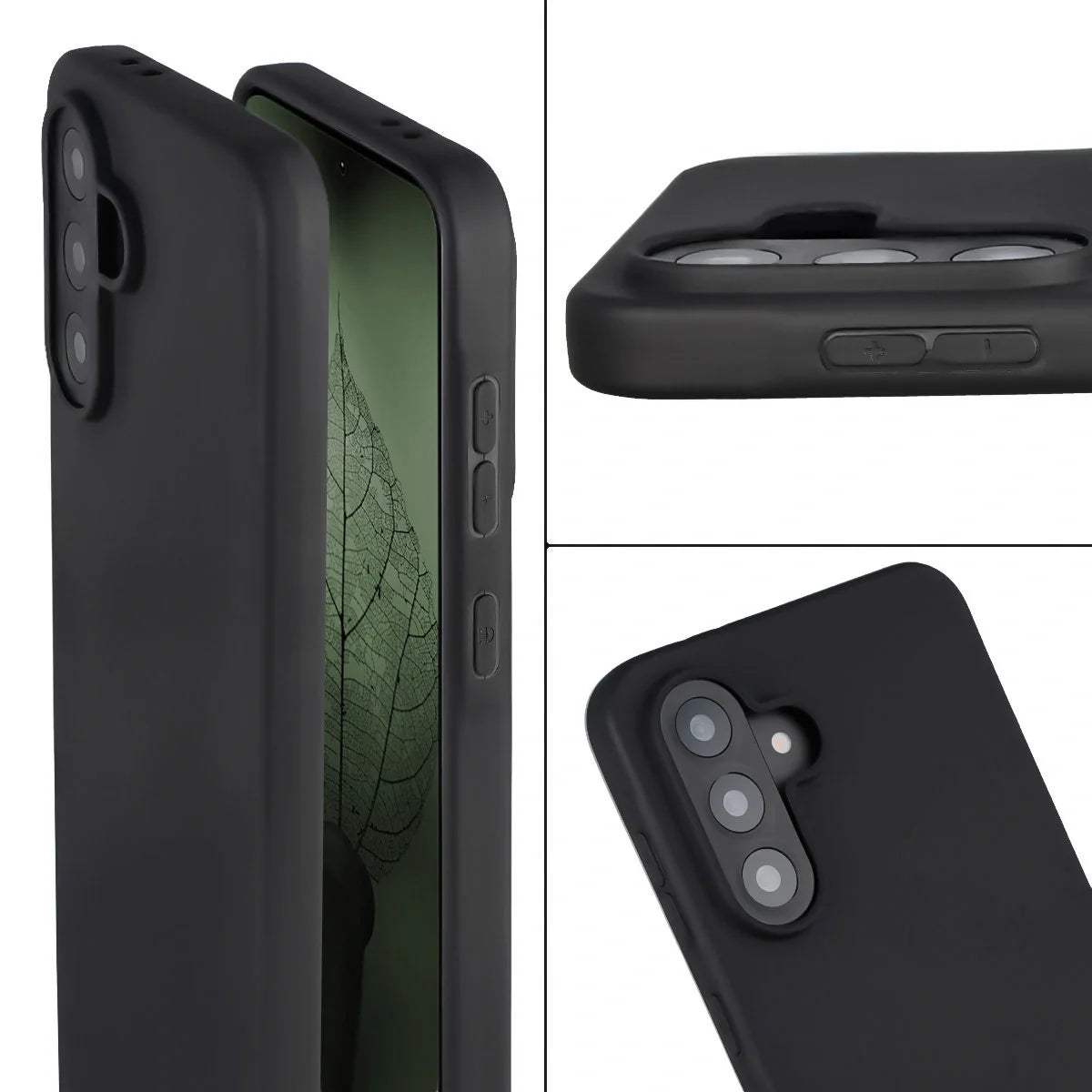 Recycelte Handyhülle Bizon ReLeaf für Galaxy A56 5G, Schwarz