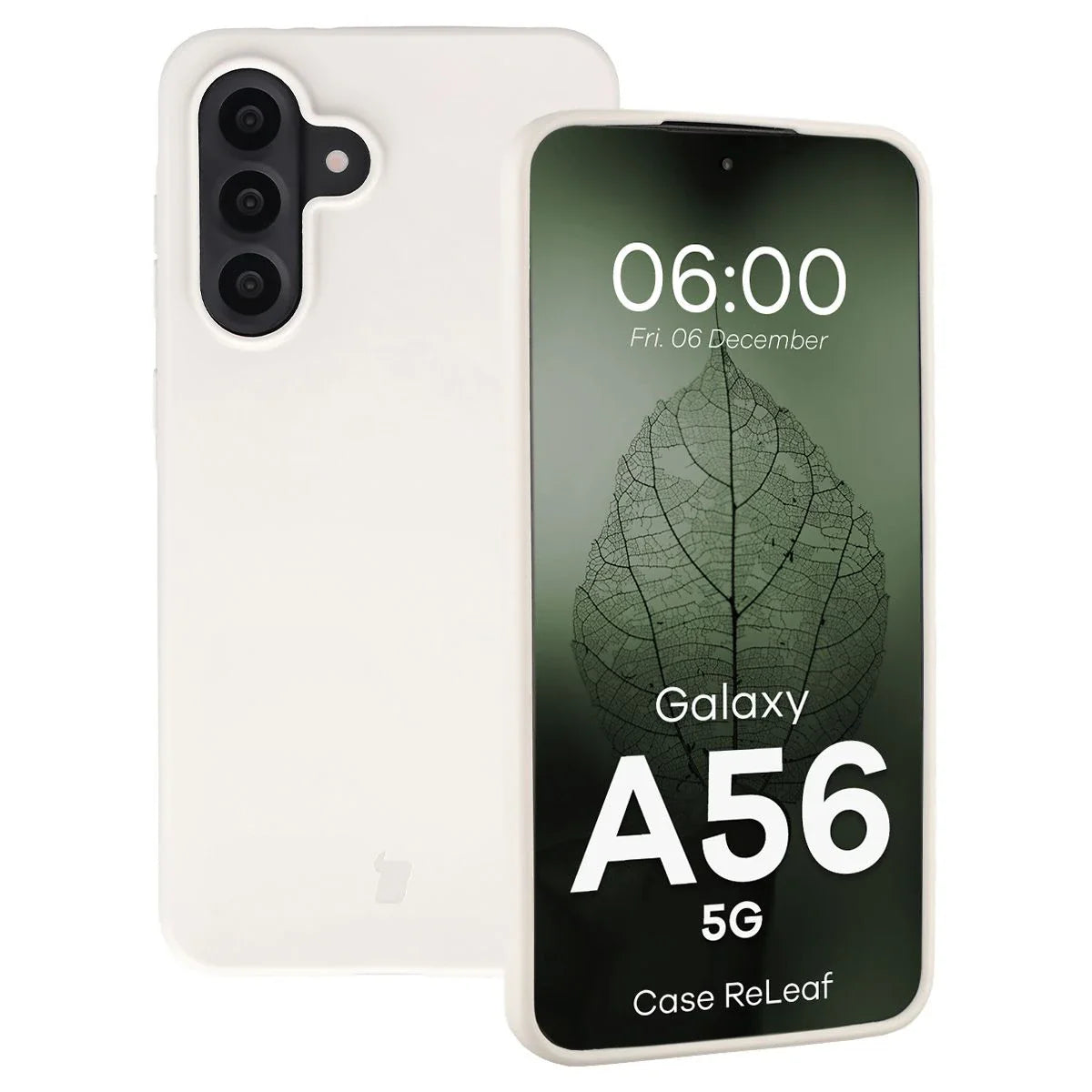 Recycelte Handyhülle Bizon ReLeaf für Galaxy A56 5G, Weiß