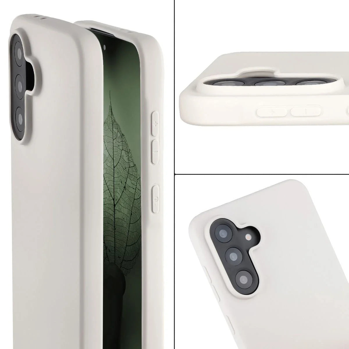 Recycelte Handyhülle Bizon ReLeaf für Galaxy A56 5G, Weiß
