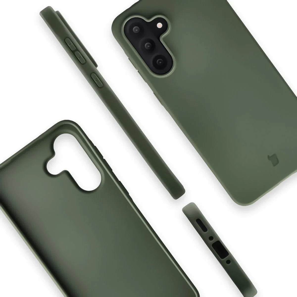 Recycelte Handyhülle Bizon ReLeaf für Galaxy A56 5G, Dunkelgrün