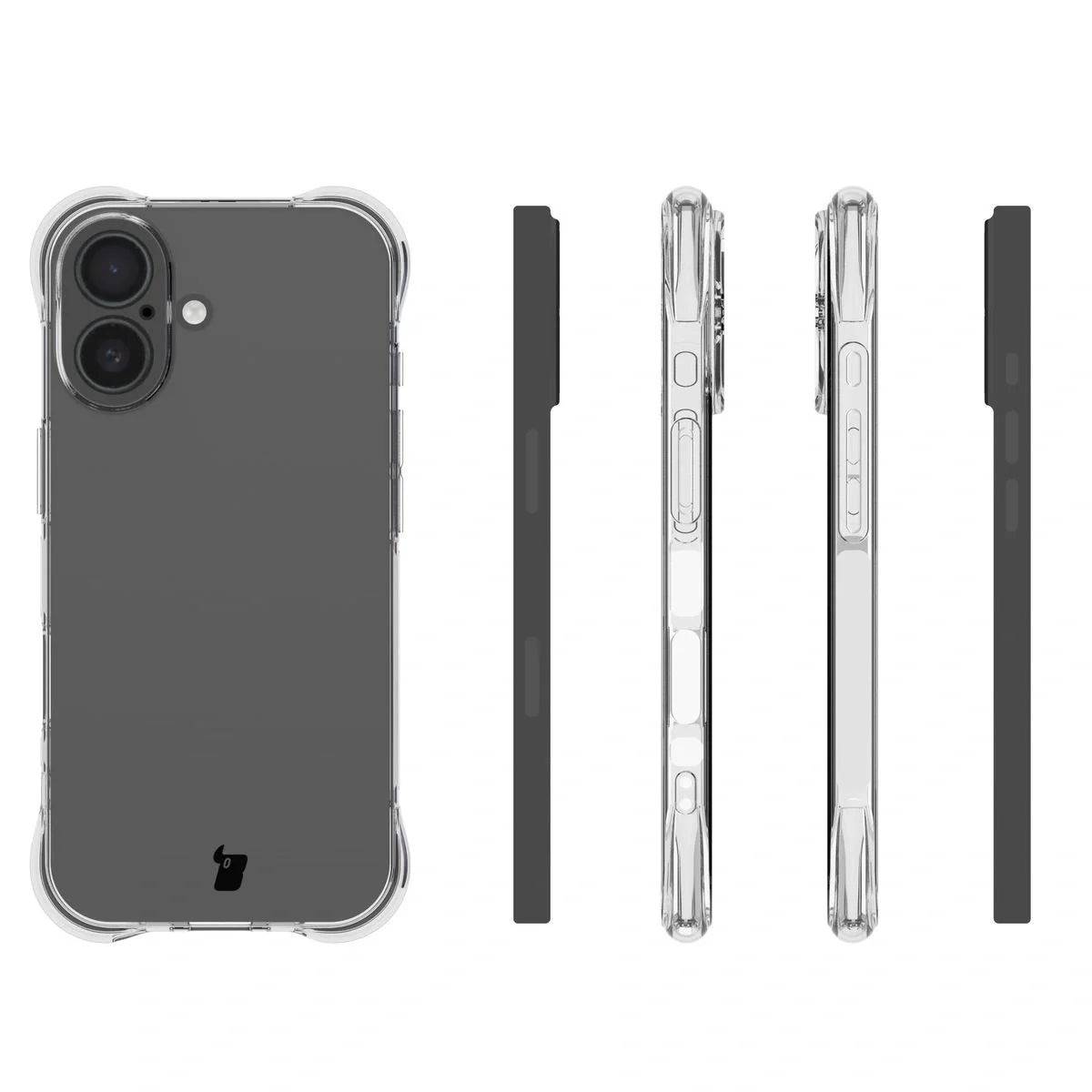 Flexible Handyhülle für iPhone 17, Bizon Case Salpa, Transparent