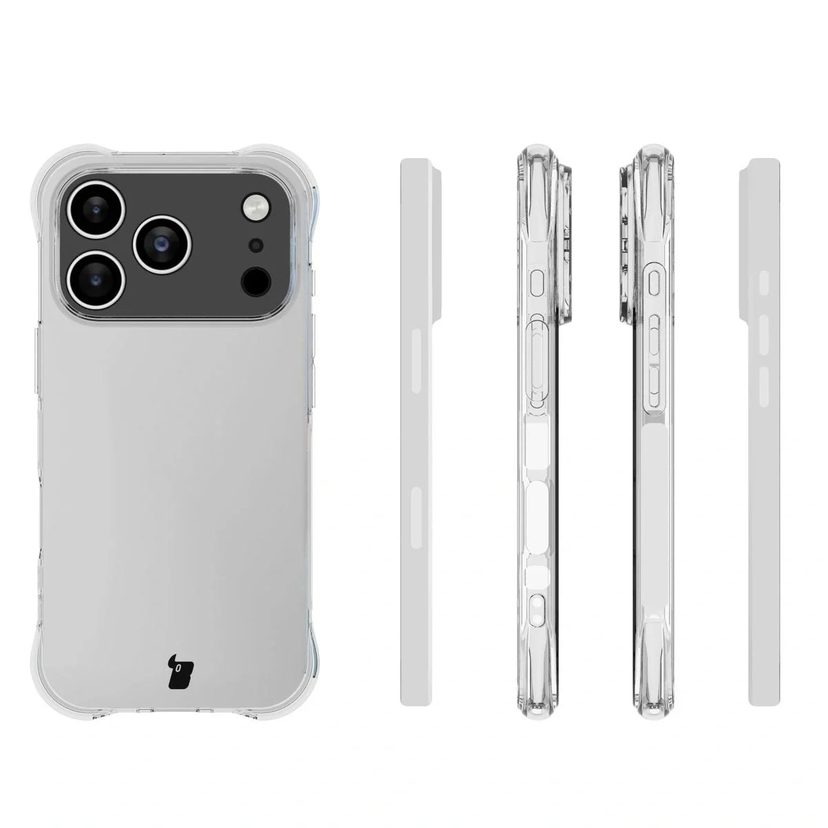 Flexible Handyhülle für iPhone 17 Pro, Bizon Case Salpa, Transparent