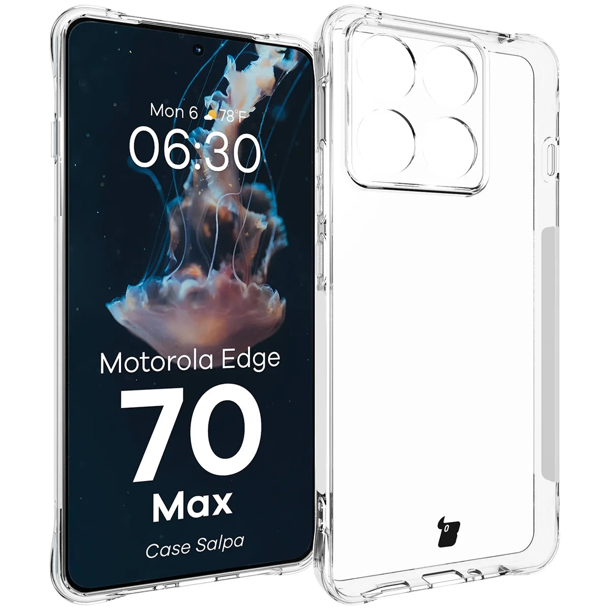 Flexible Handyhülle für Motorola Edge 70 Max, Bizon Case Salpa, Transparent (1/7)