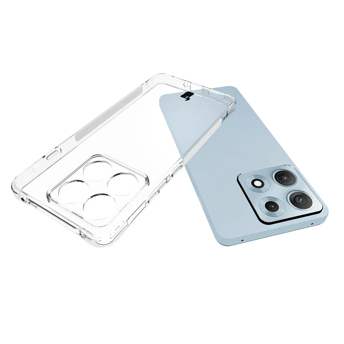 Flexible Handyhülle für Motorola Edge 70 Max, Bizon Case Salpa, Transparent (4/7)