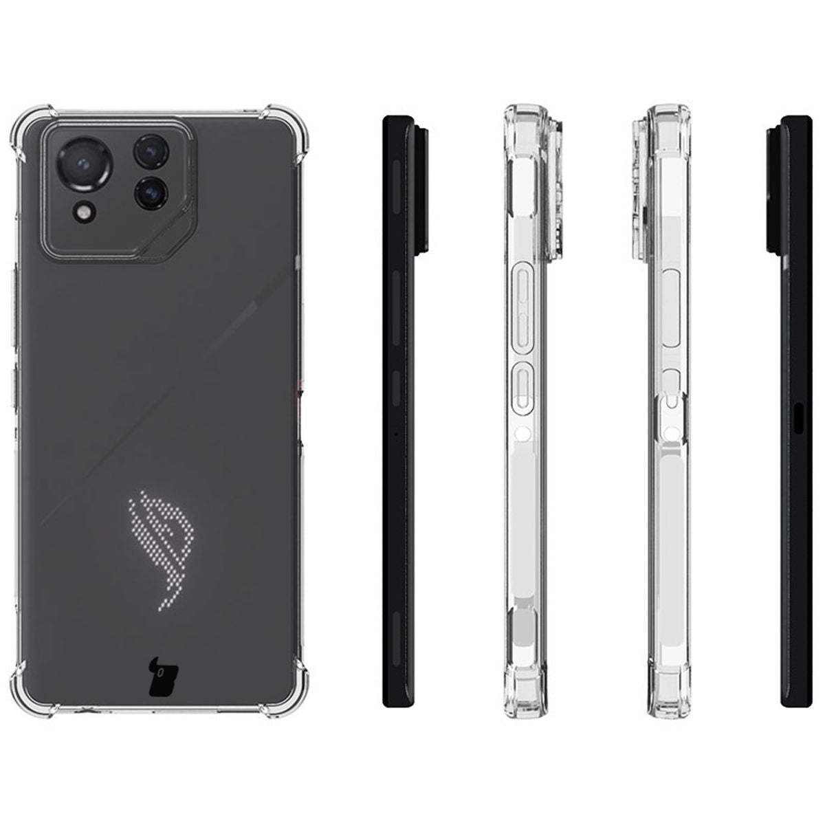 Flexible Schutzhülle für Asus ROG Phone 8 Pro, Bizon Case Salpa, Transparent