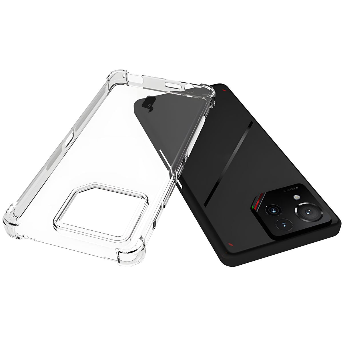Flexible Handyhülle für Asus ROG Phone 9 / 9 Pro, Bizon Case Salpa, Transparent