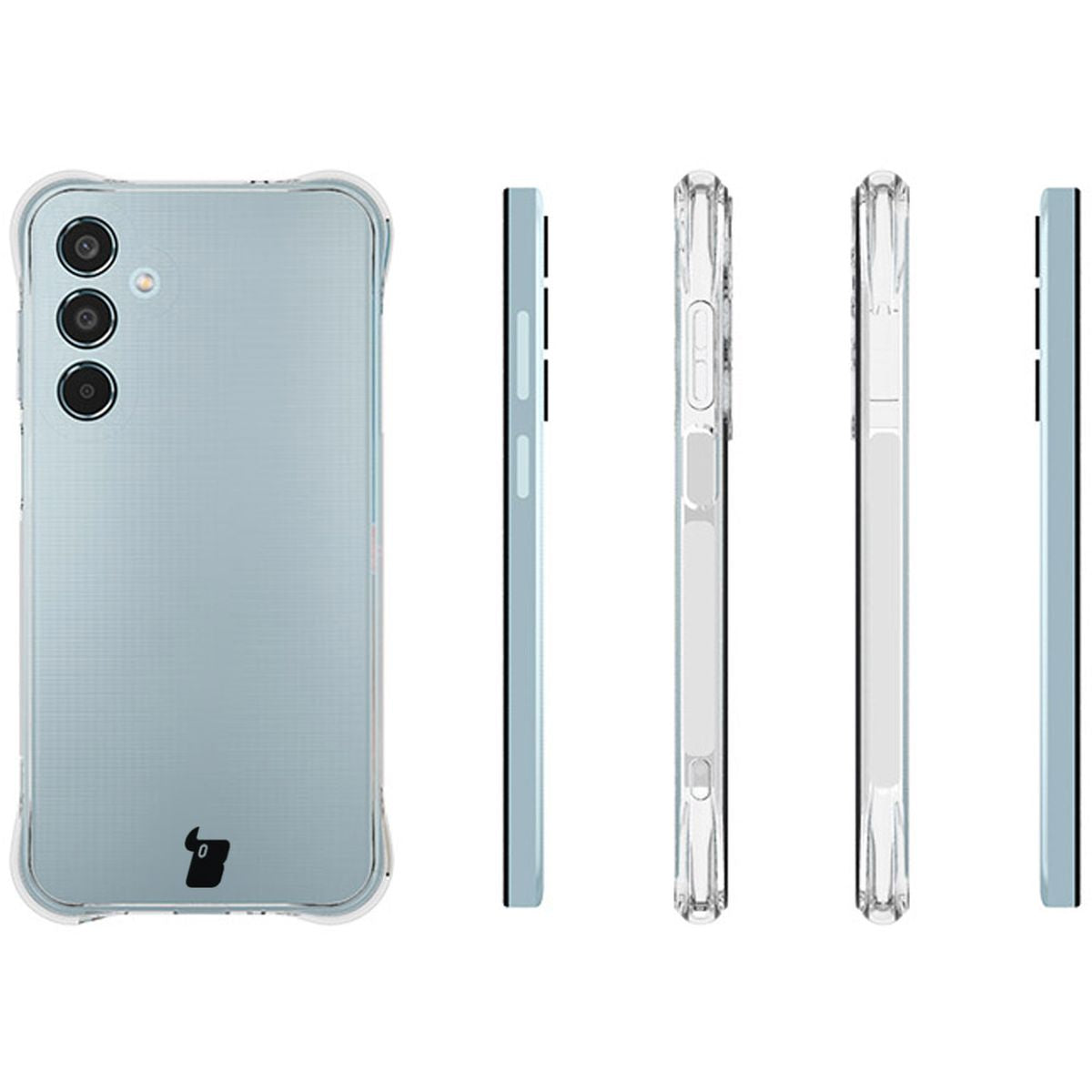 Flexible Handyhülle für Galaxy M35 5G, Bizon Case Salpa, Transparent