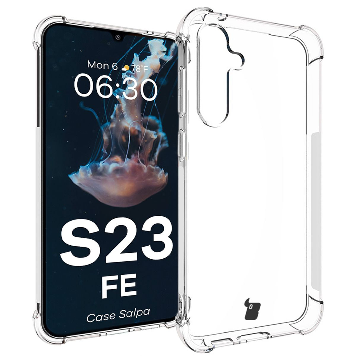 Flexible Schutzhülle für Galaxy S23 FE, Bizon Case Salpa, Transparent