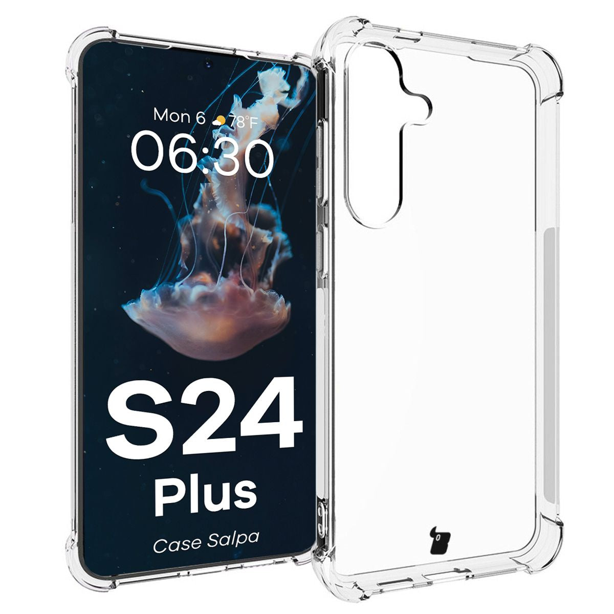 Flexible Schutzhülle für Galaxy S24 Plus, Bizon Case Salpa, Transparen