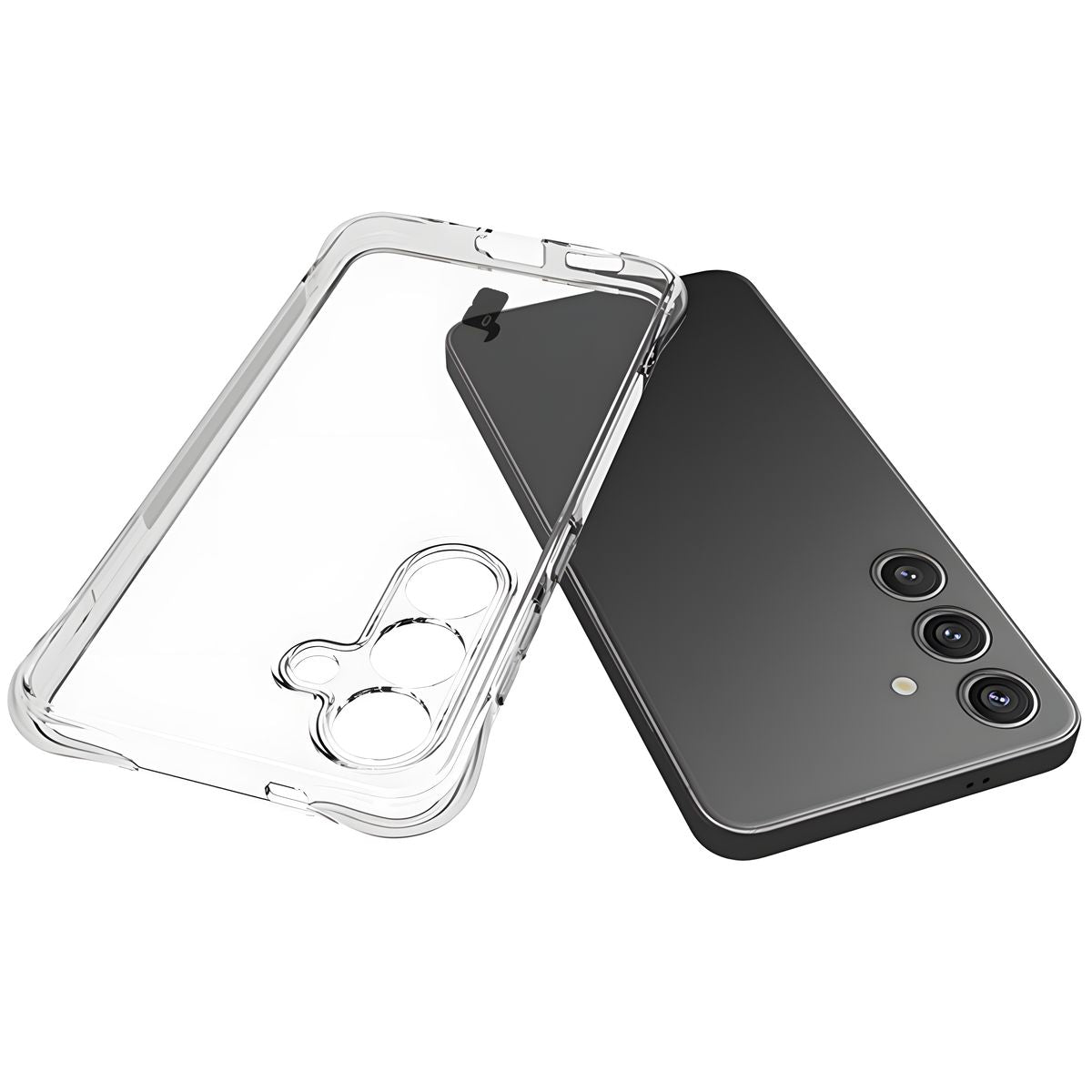 Flexible Handyhülle für Galaxy S25, Bizon Case Salpa, Transparent