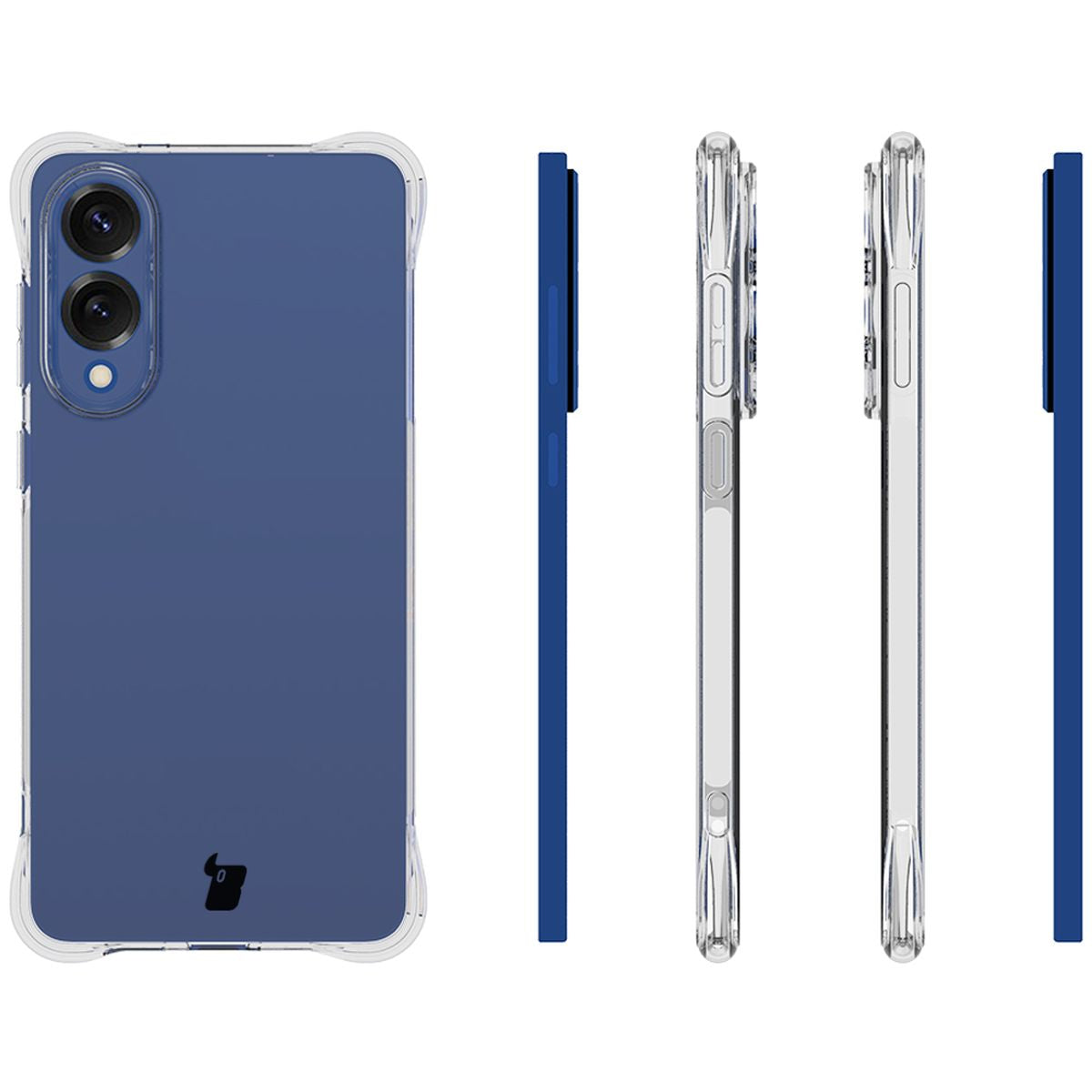 Flexible Handyhülle für Galaxy S25 Edge, Bizon Case Salpa, Transparent