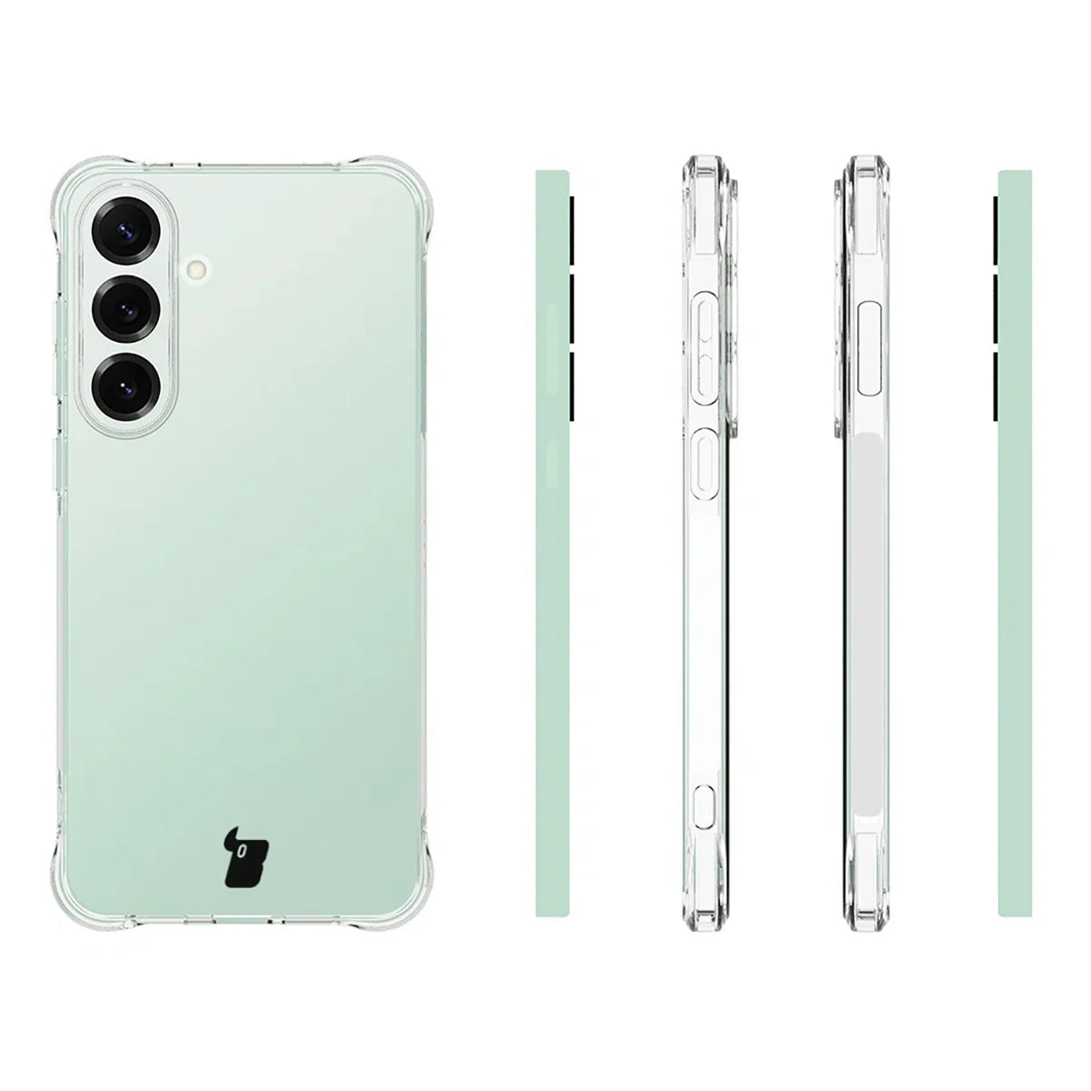 Flexible Handyhülle für Galaxy S25 FE, Bizon Case Salpa, Transparent