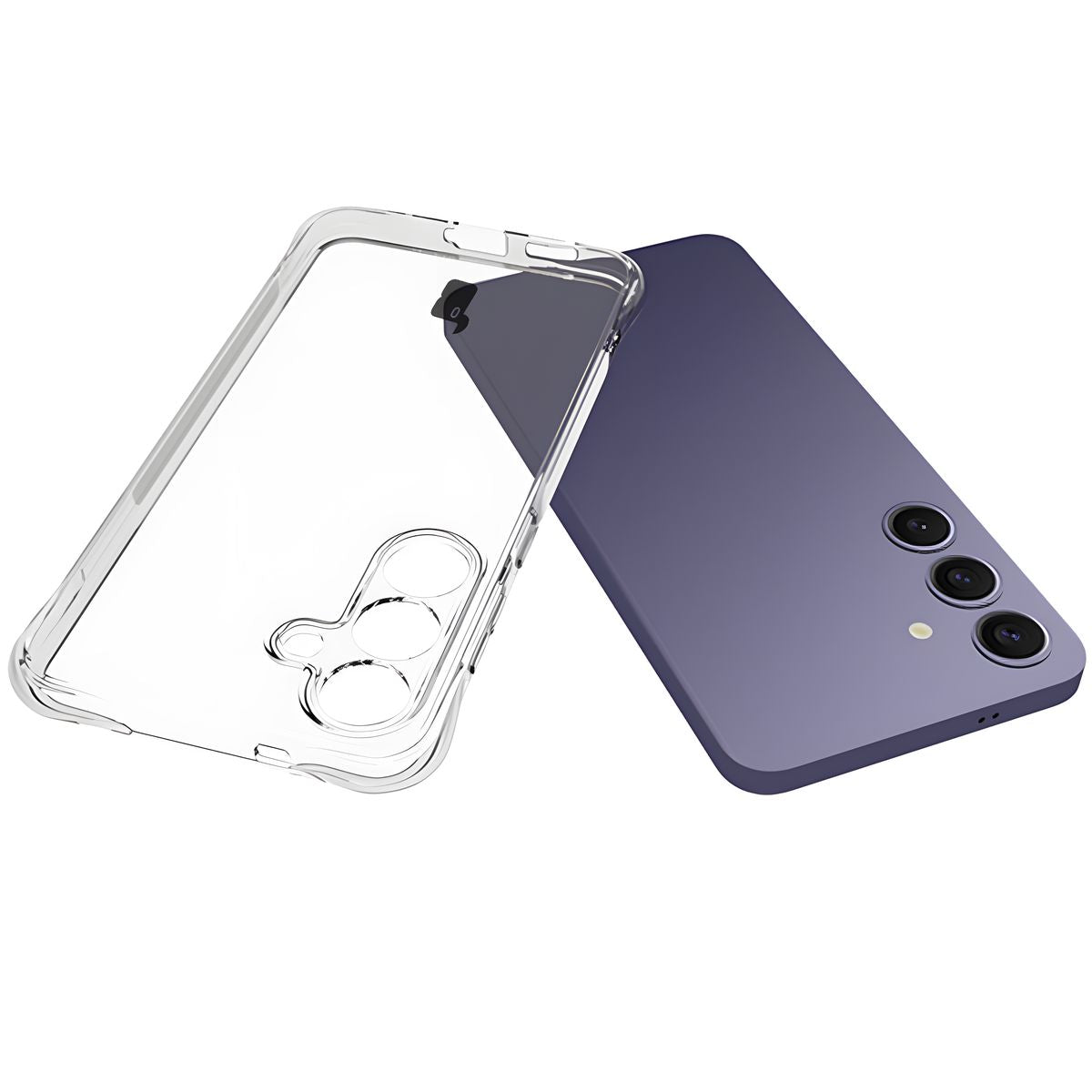 Flexible Handyhülle für Galaxy S25 Plus, Bizon Case Salpa, Transparent