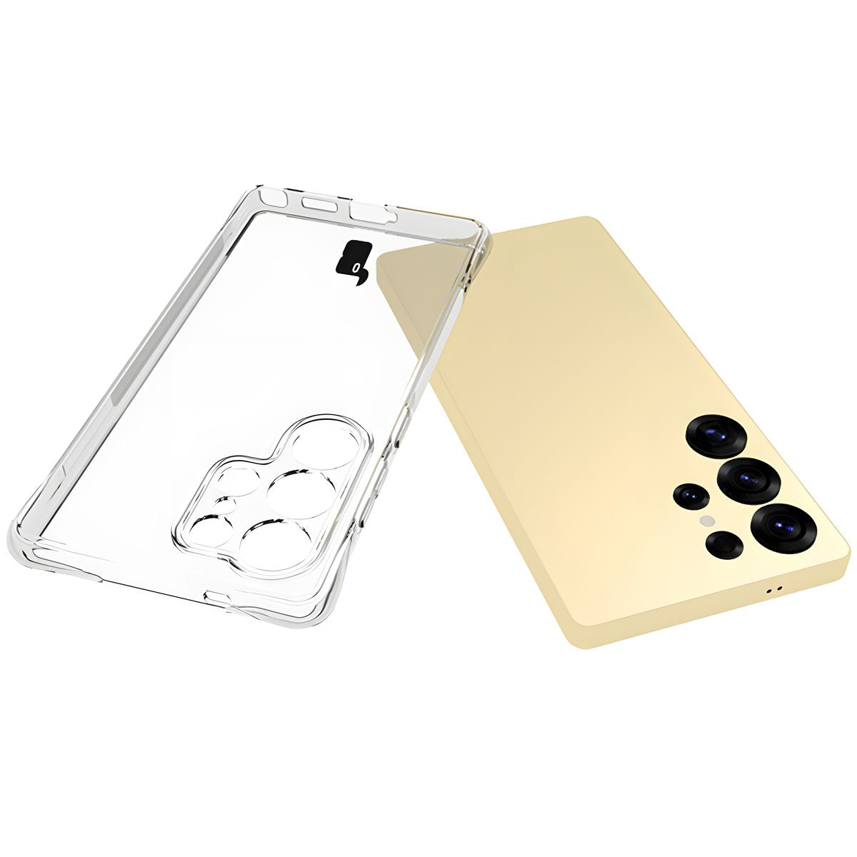 Flexible Handyhülle für Galaxy S25 Ultra, Bizon Case Salpa, Transparent