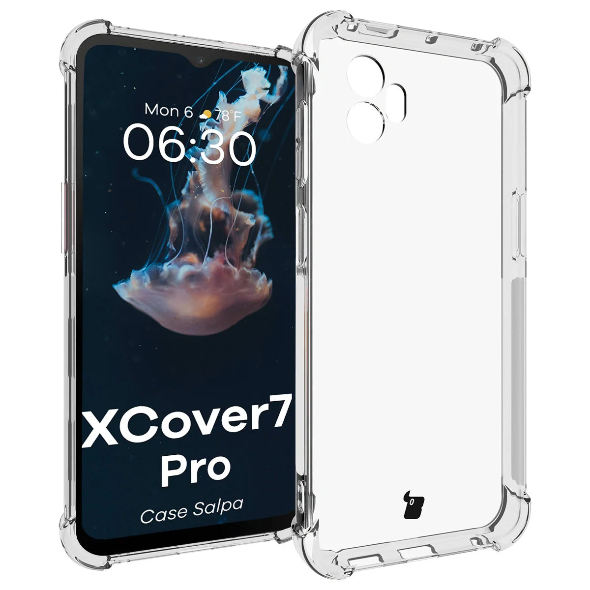 Flexible Handyhülle für Galaxy Xcover7 Pro, Bizon Case Salpa, Transparent