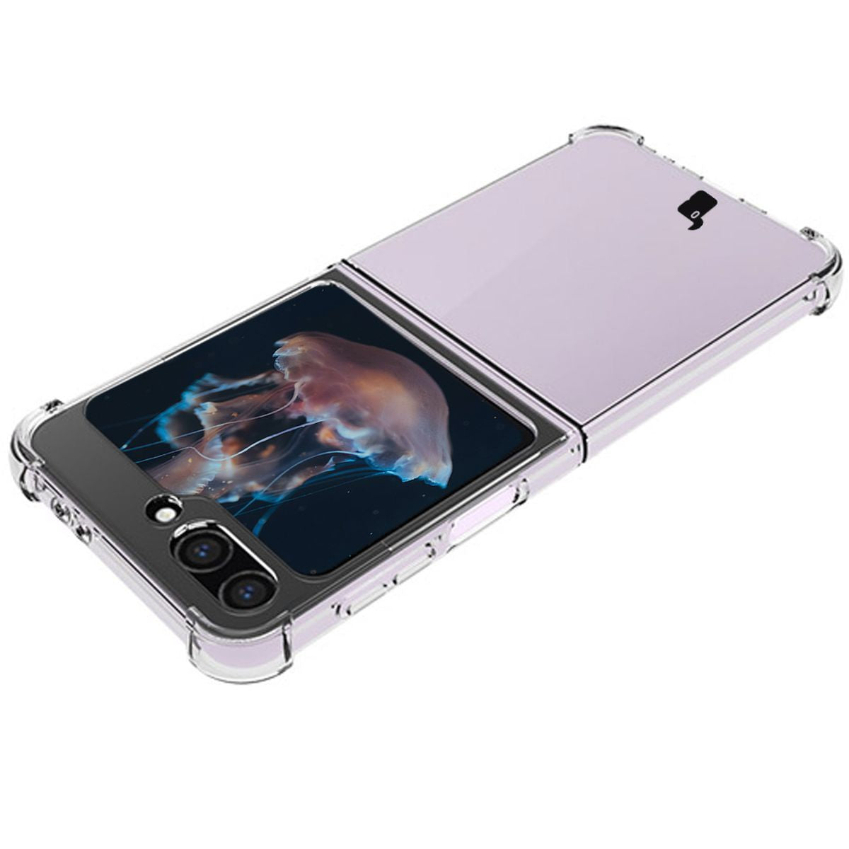 Flexible Handyhülle für Galaxy Z Flip7 FE / Z Flip6, Bizon Case Salpa, Transparent