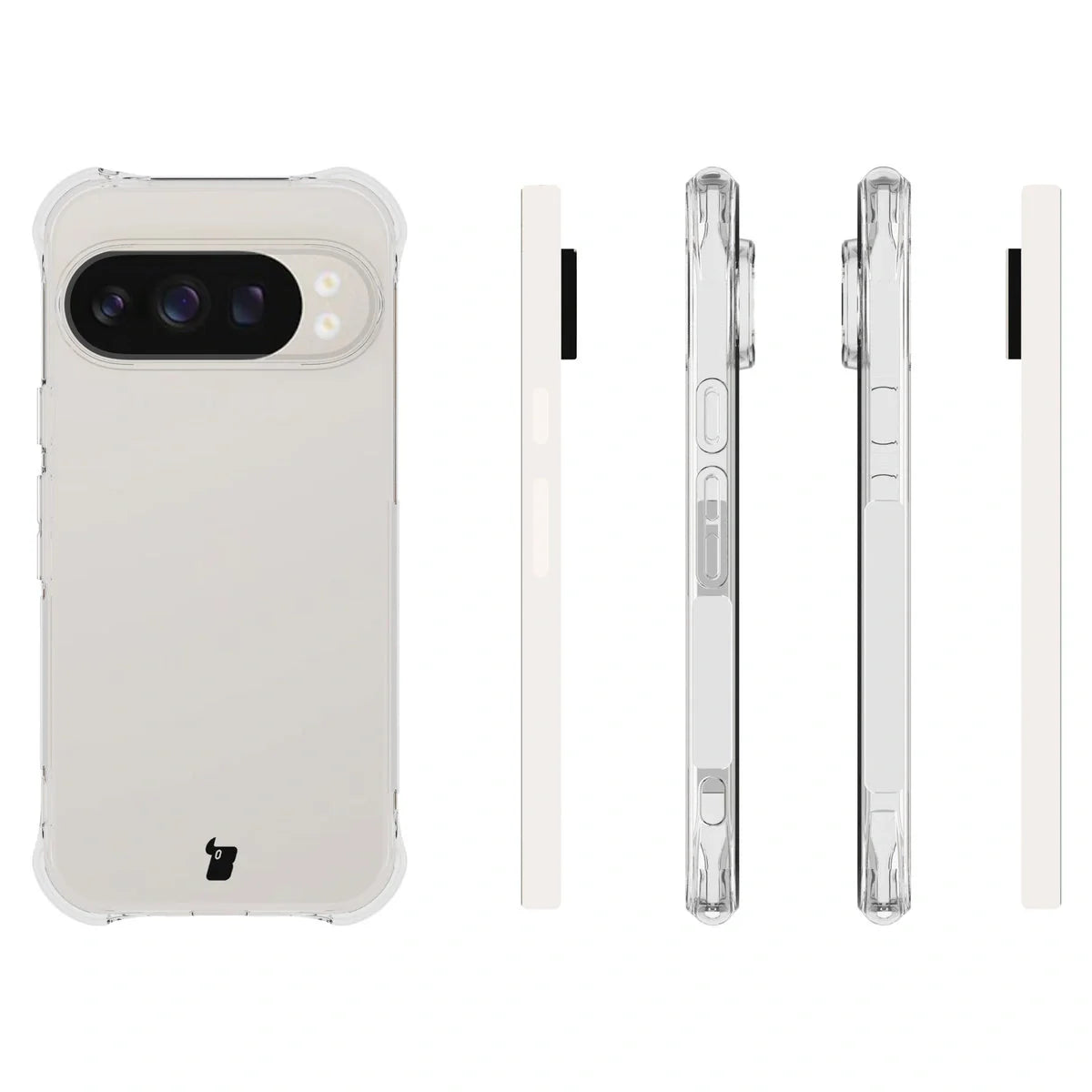 Flexible Handyhülle für Google Pixel 10 / 10 Pro, Bizon Case Salpa, Transparent