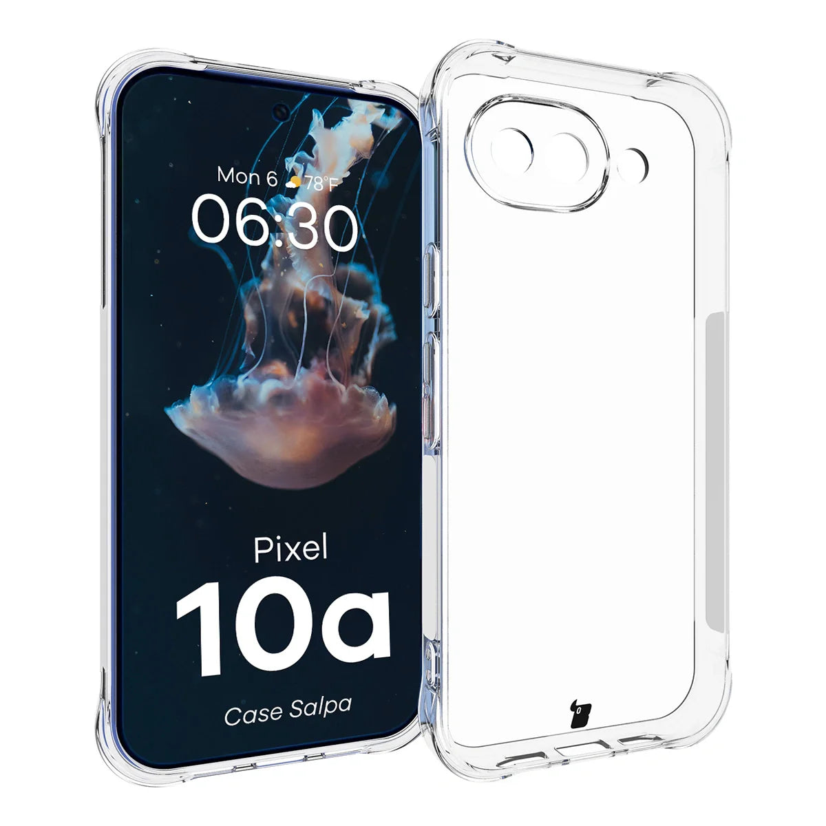 Flexible Handyhülle für Google Pixel 10a, Bizon Case Salpa, Transparent