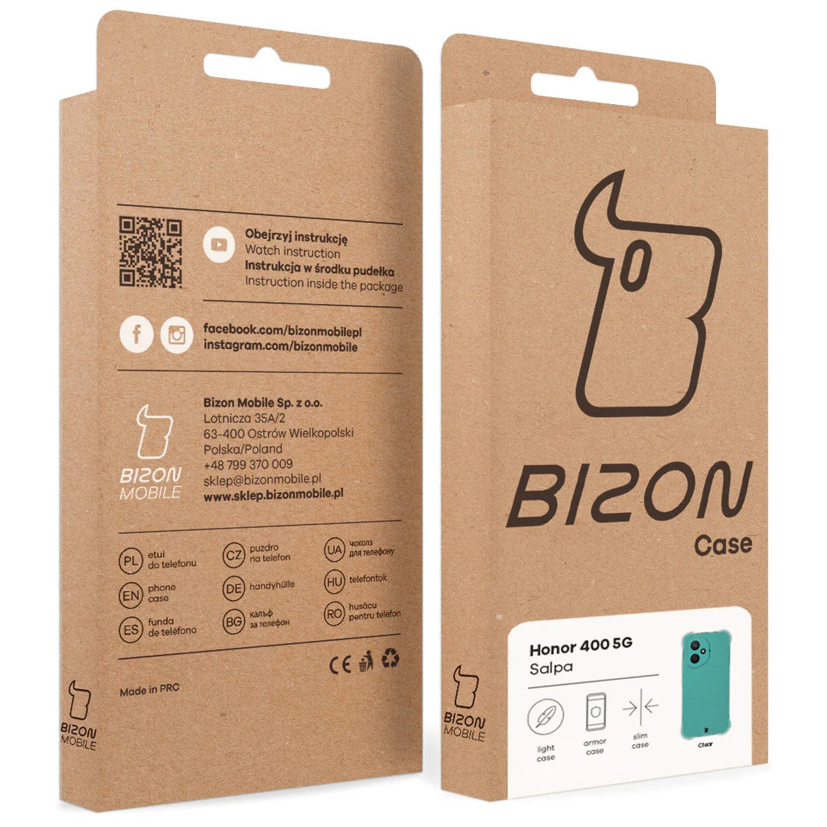 Flexible Handyhülle für Honor 400, Bizon Case Salpa, Transparent