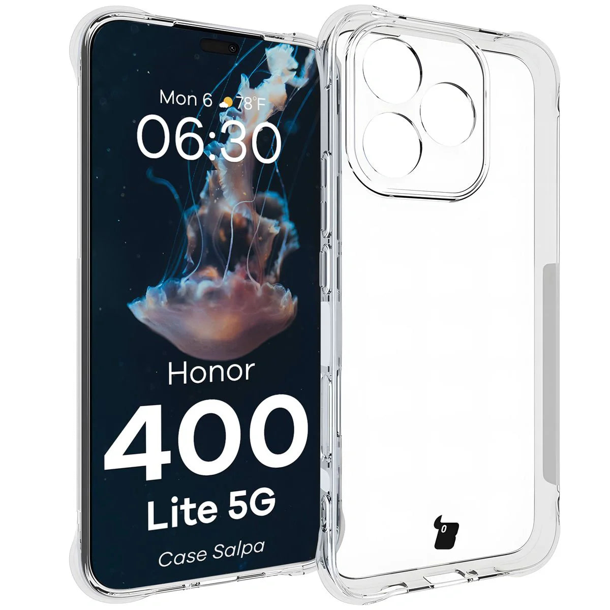Flexible Handyhülle für Honor 400 Lite, Bizon Case Salpa, Transparent
