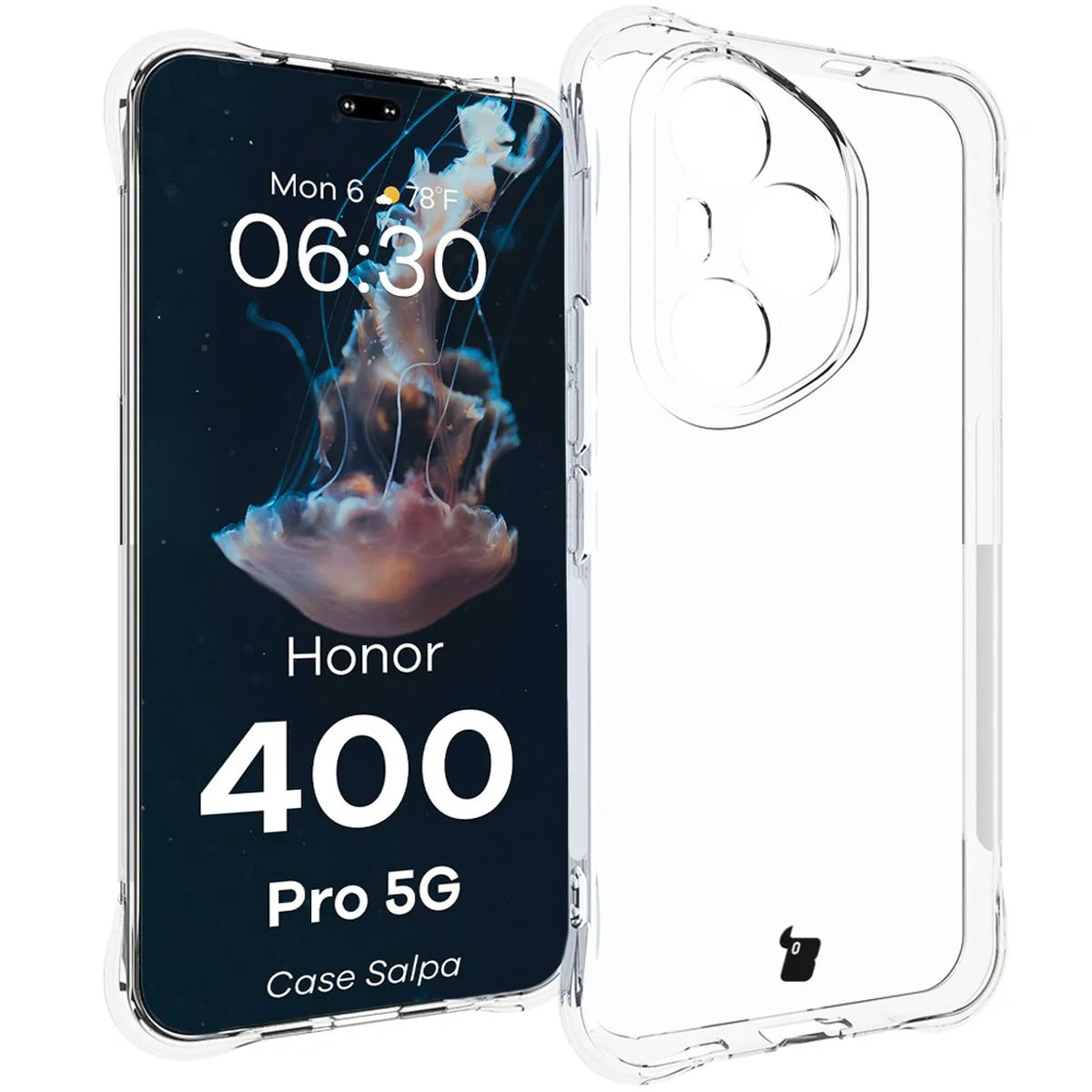 Flexible Handyhülle für Honor 400 Pro, Bizon Case Salpa, Transparent