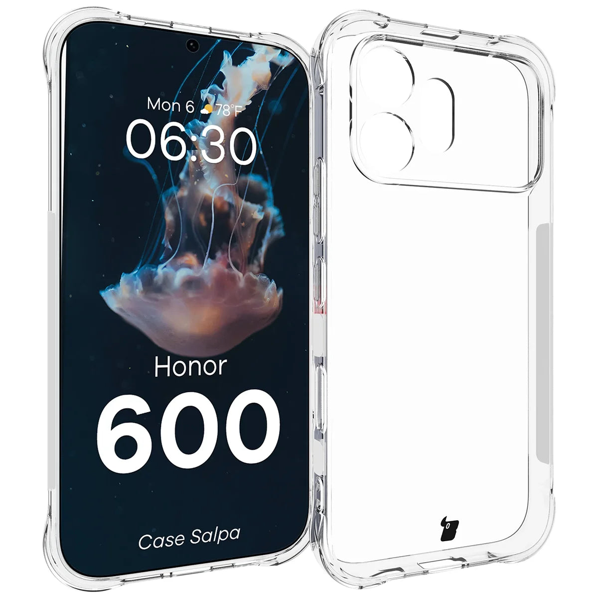 Flexible Handyhülle für Honor 600 5G, Bizon Case Salpa, Transparent