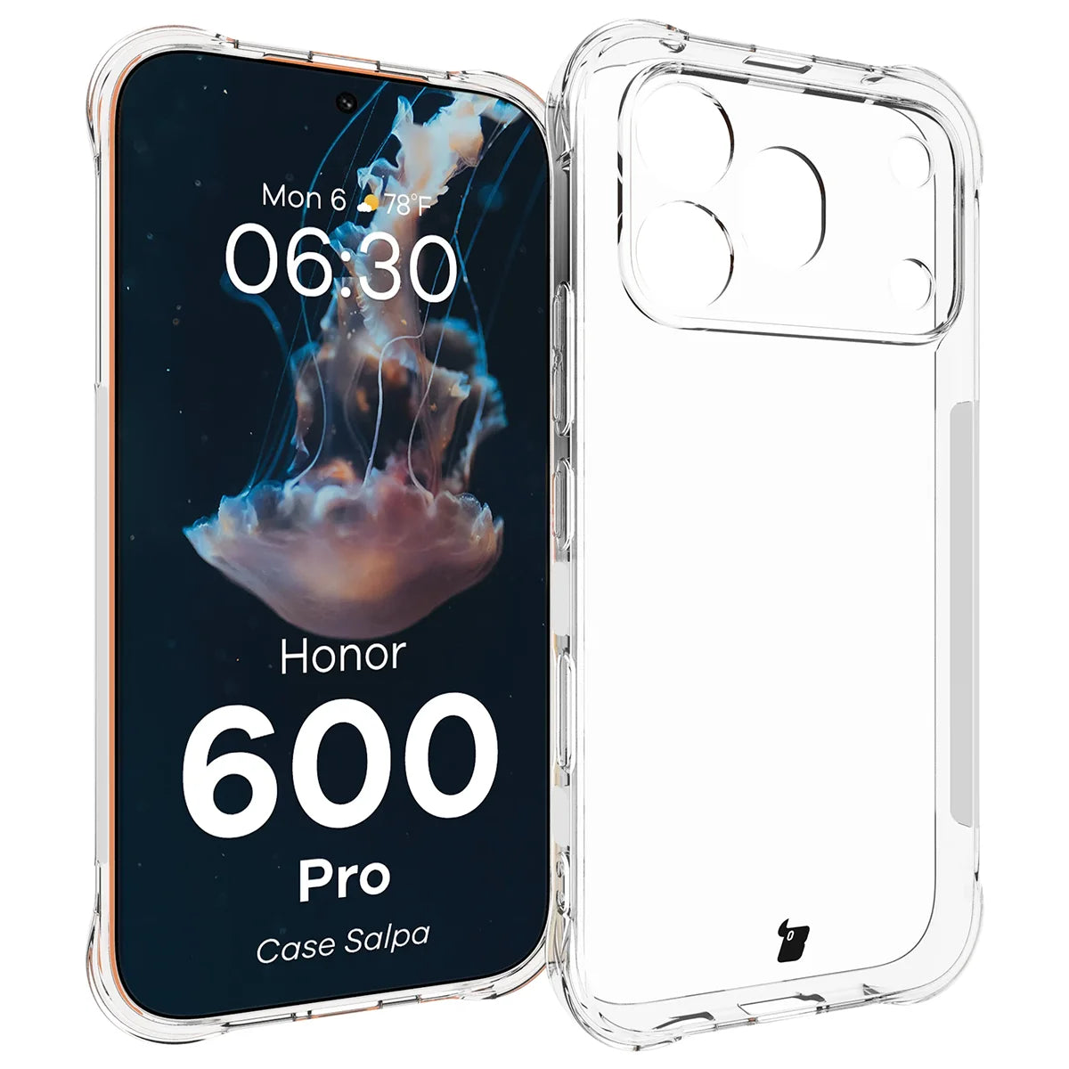 Flexible Handyhülle für Honor 600 Pro 5G, Bizon Case Salpa, Transparent