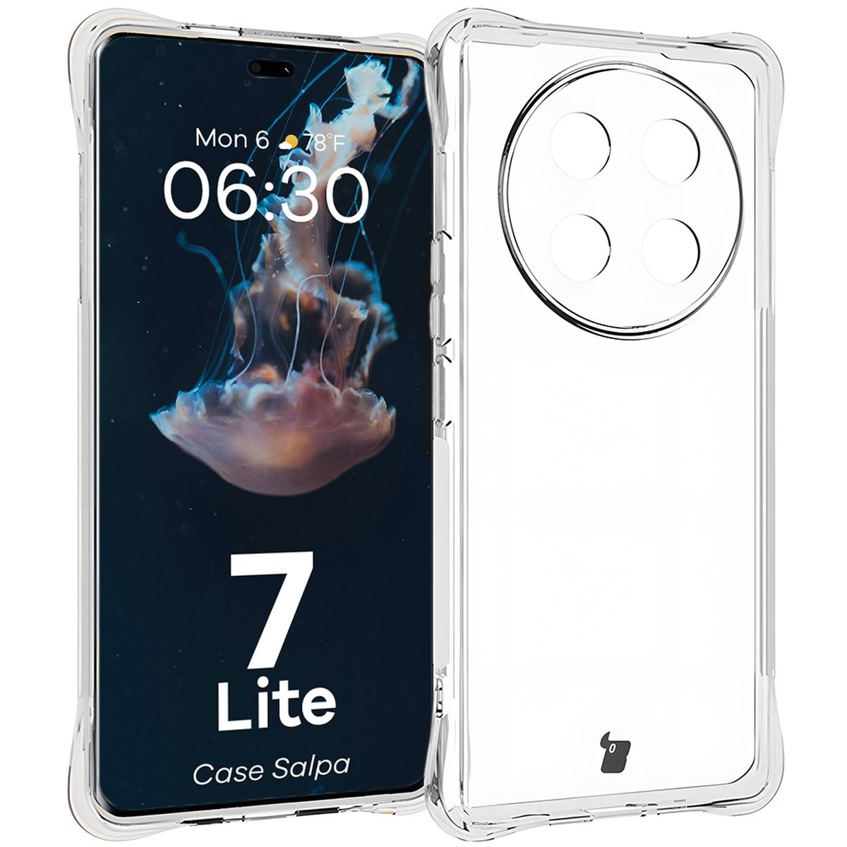 Flexible Handyhülle für Honor Magic7 Lite, Bizon Case Salpa, Transparent