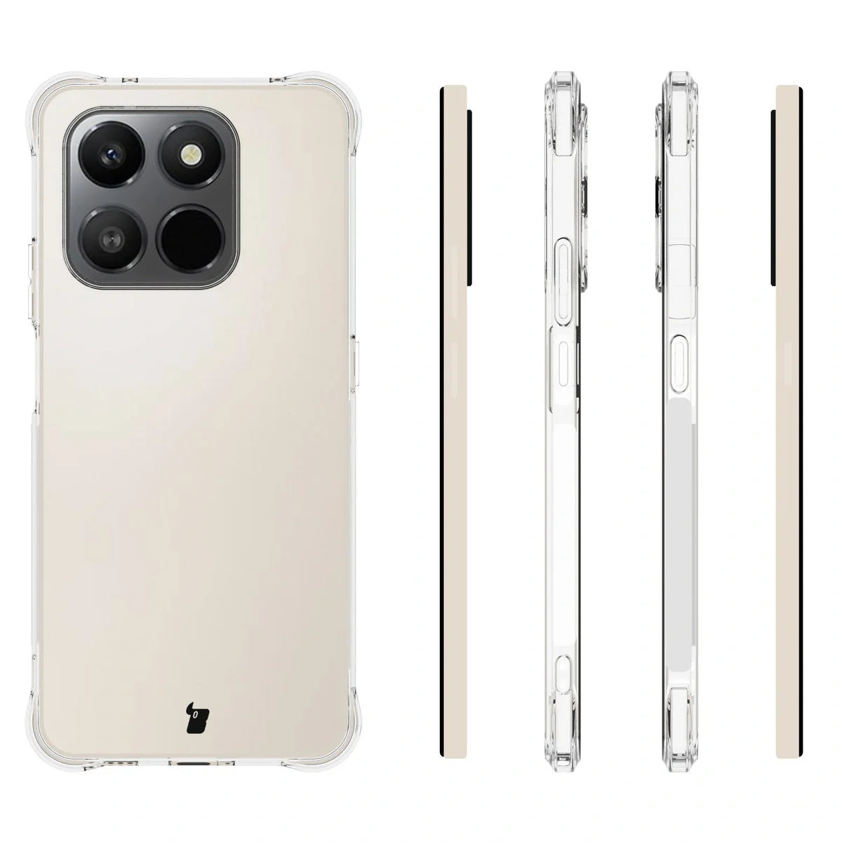 Flexible Handyhülle für Honor X7d / Honor 400 Smart, Bizon Case Salpa, Transparent