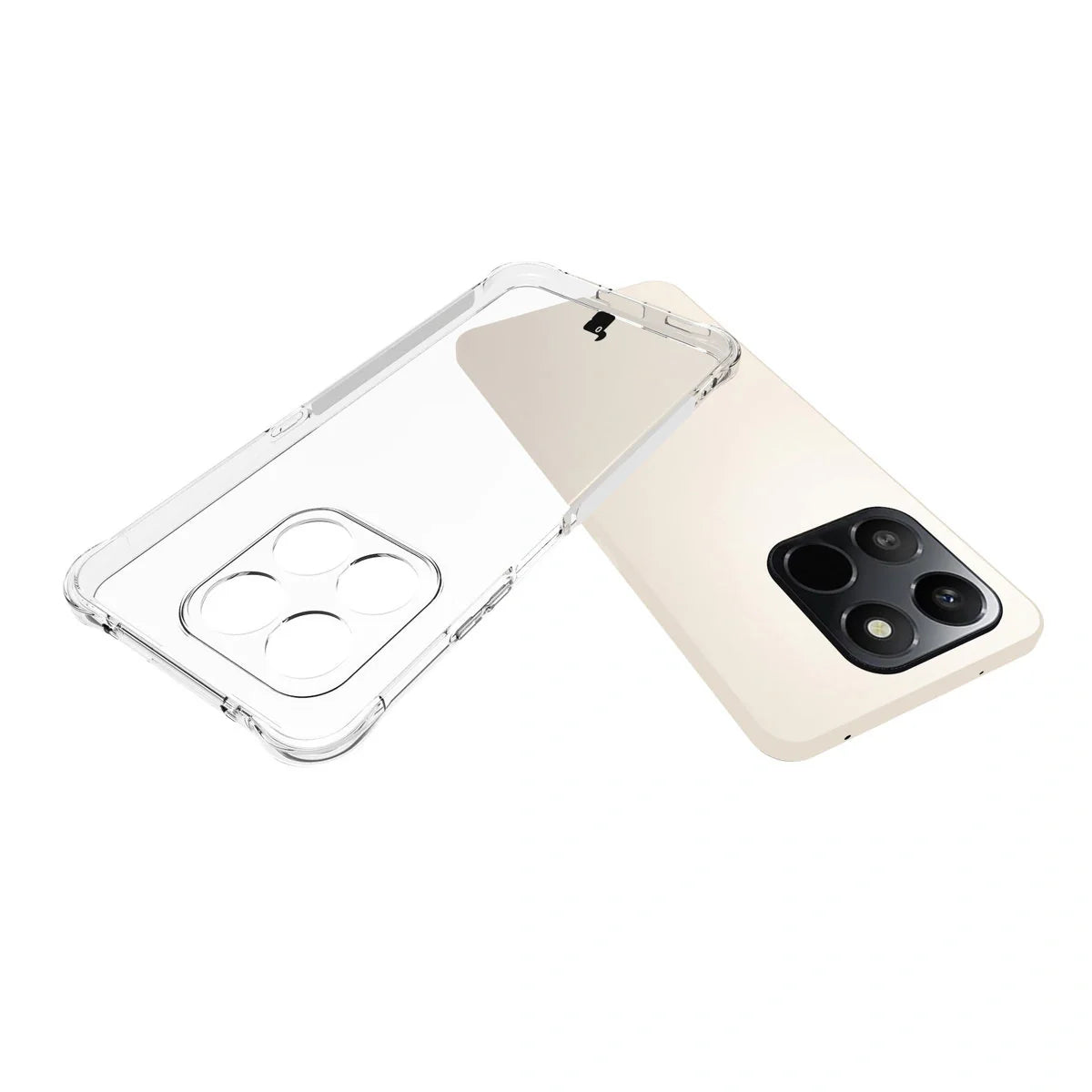 Flexible Handyhülle für Honor X7d / Honor 400 Smart, Bizon Case Salpa, Transparent